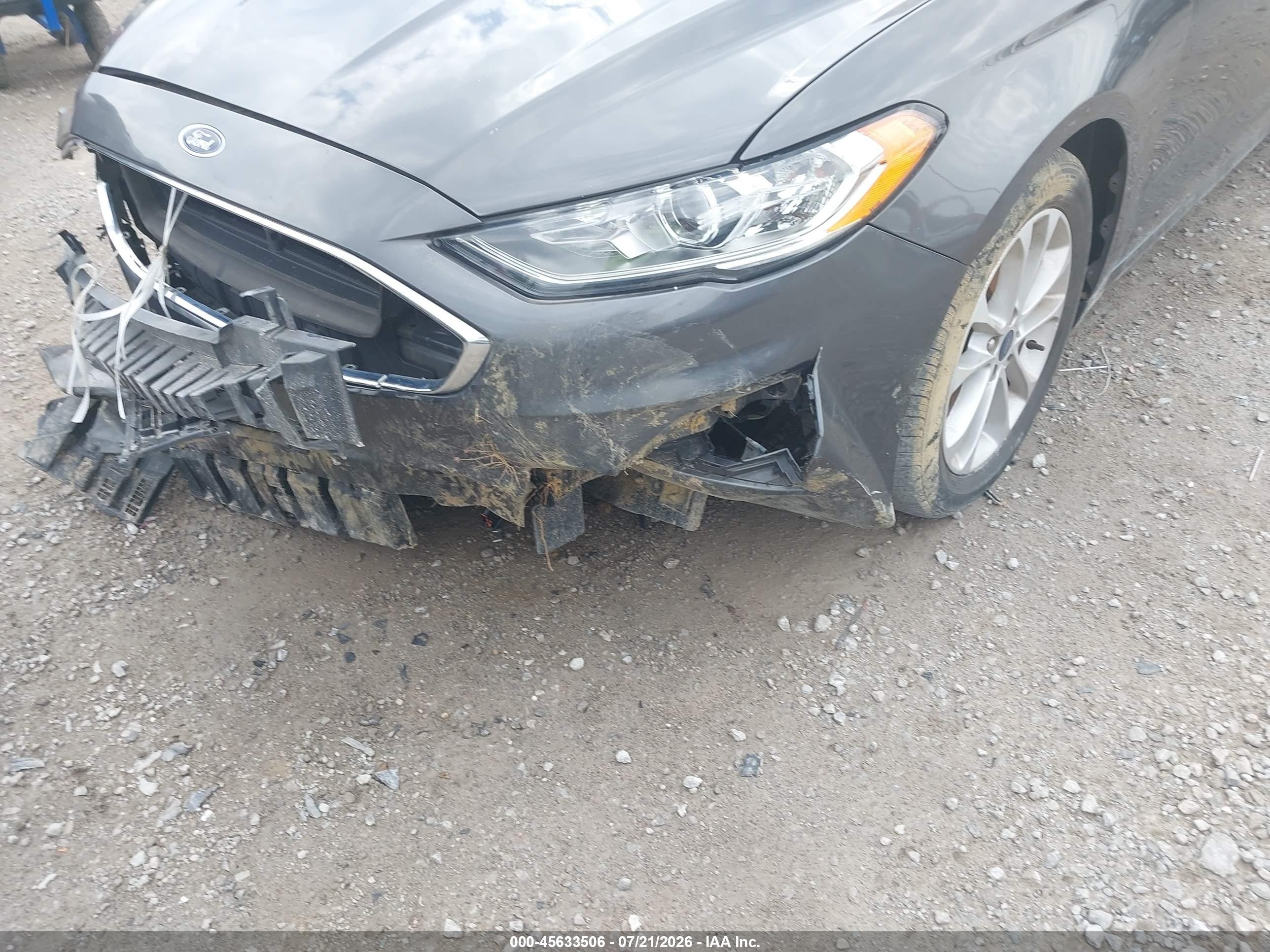 2020 Ford Fusion Se Серый vin: 3FA6P0HD5LR140701
