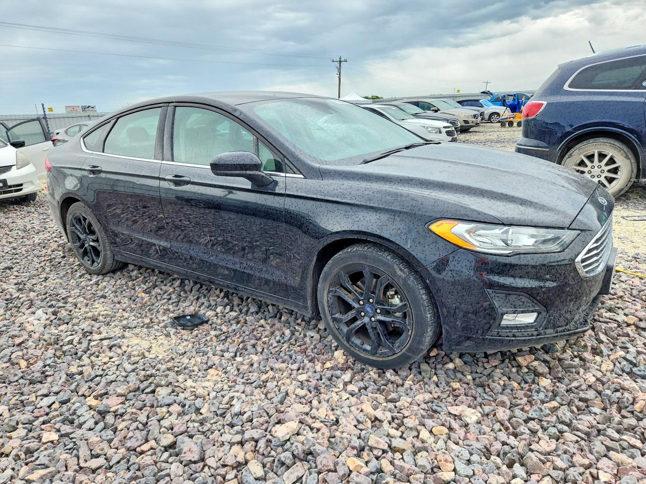 2020 Ford Fusion Se Black vin: 3FA6P0HD5LR233170