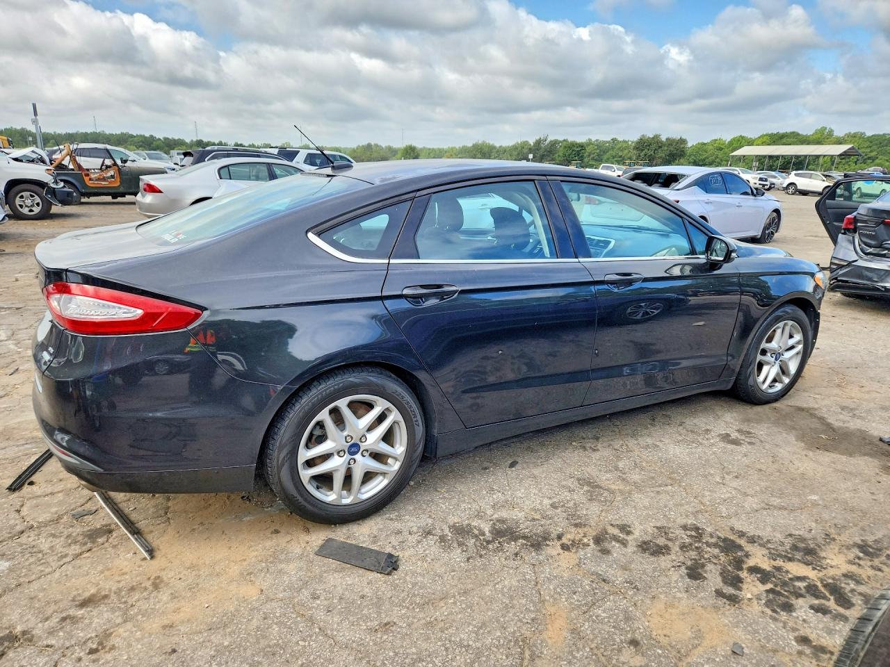 2014 Ford Fusion Se Black vin: 3FA6P0HD6ER130889
