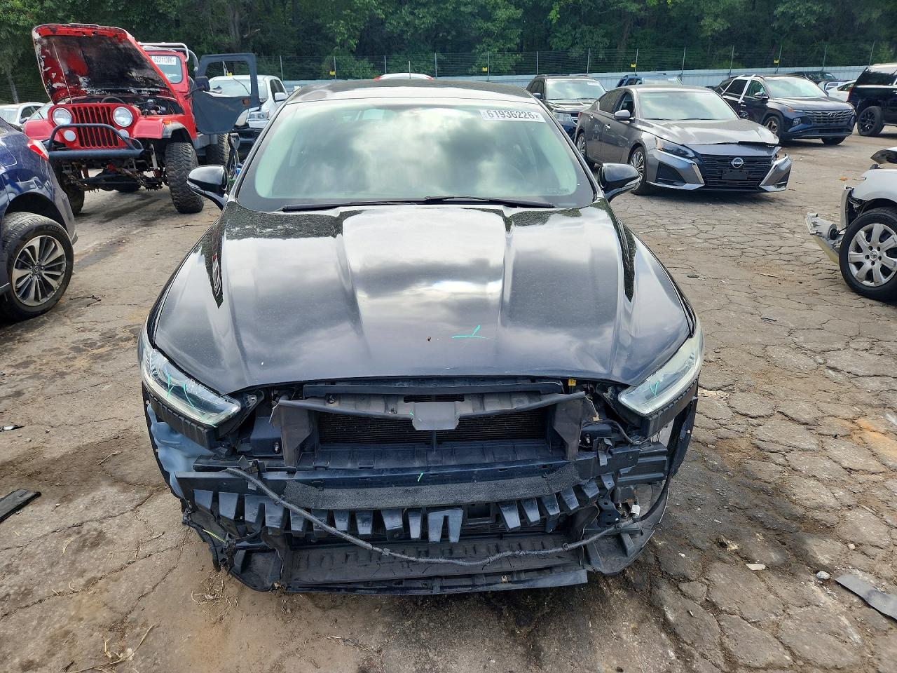 2014 Ford Fusion Se Black vin: 3FA6P0HD6ER130889
