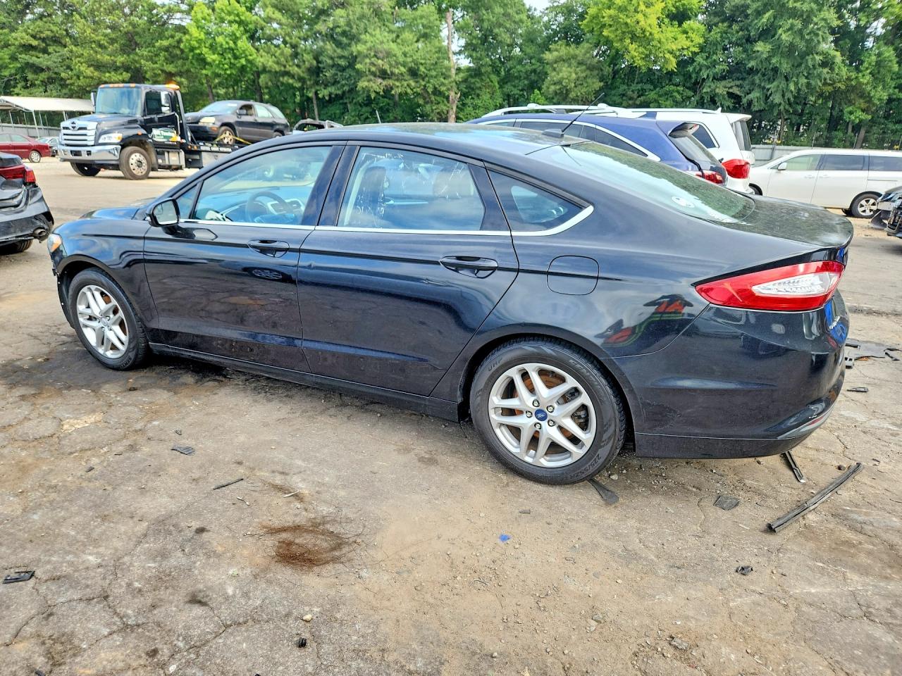 2014 Ford Fusion Se Black vin: 3FA6P0HD6ER130889