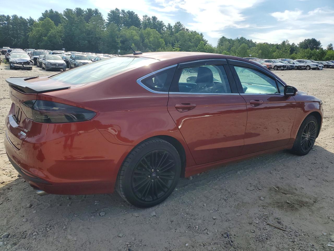 2014 Ford Fusion Se Red vin: 3FA6P0HD6ER145179