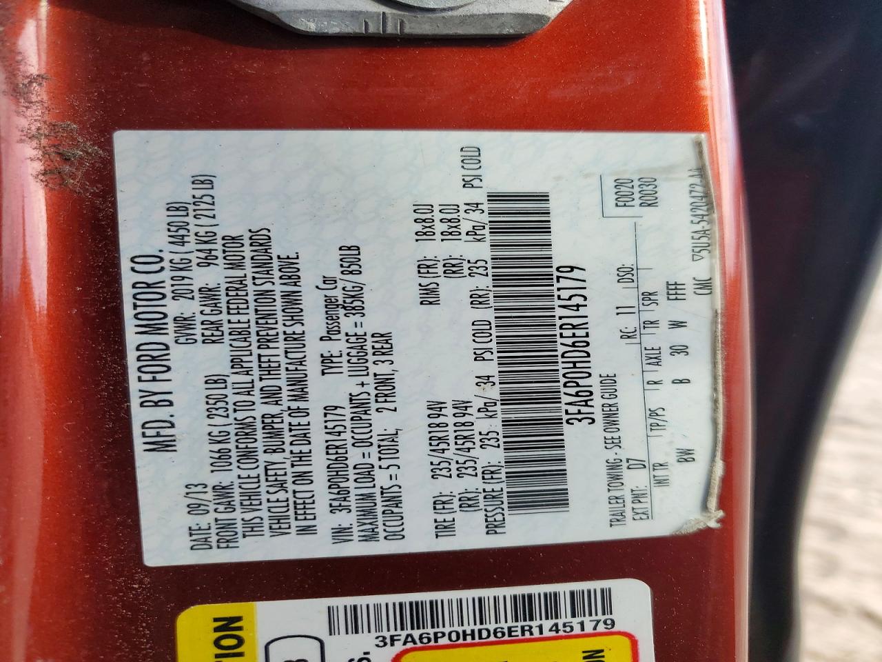 2014 Ford Fusion Se Red vin: 3FA6P0HD6ER145179