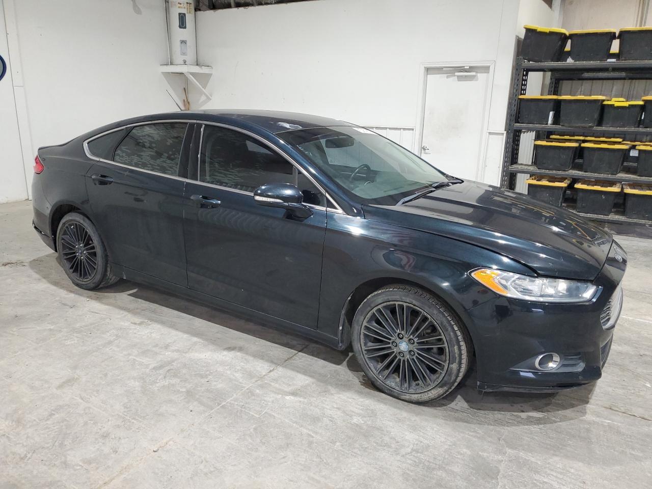 2014 Ford Fusion Se Black vin: 3FA6P0HD6ER149541 Damage: Right Front Door, Dent(S) W/ Paint Dmg, 1/8 To 1/2 Inch