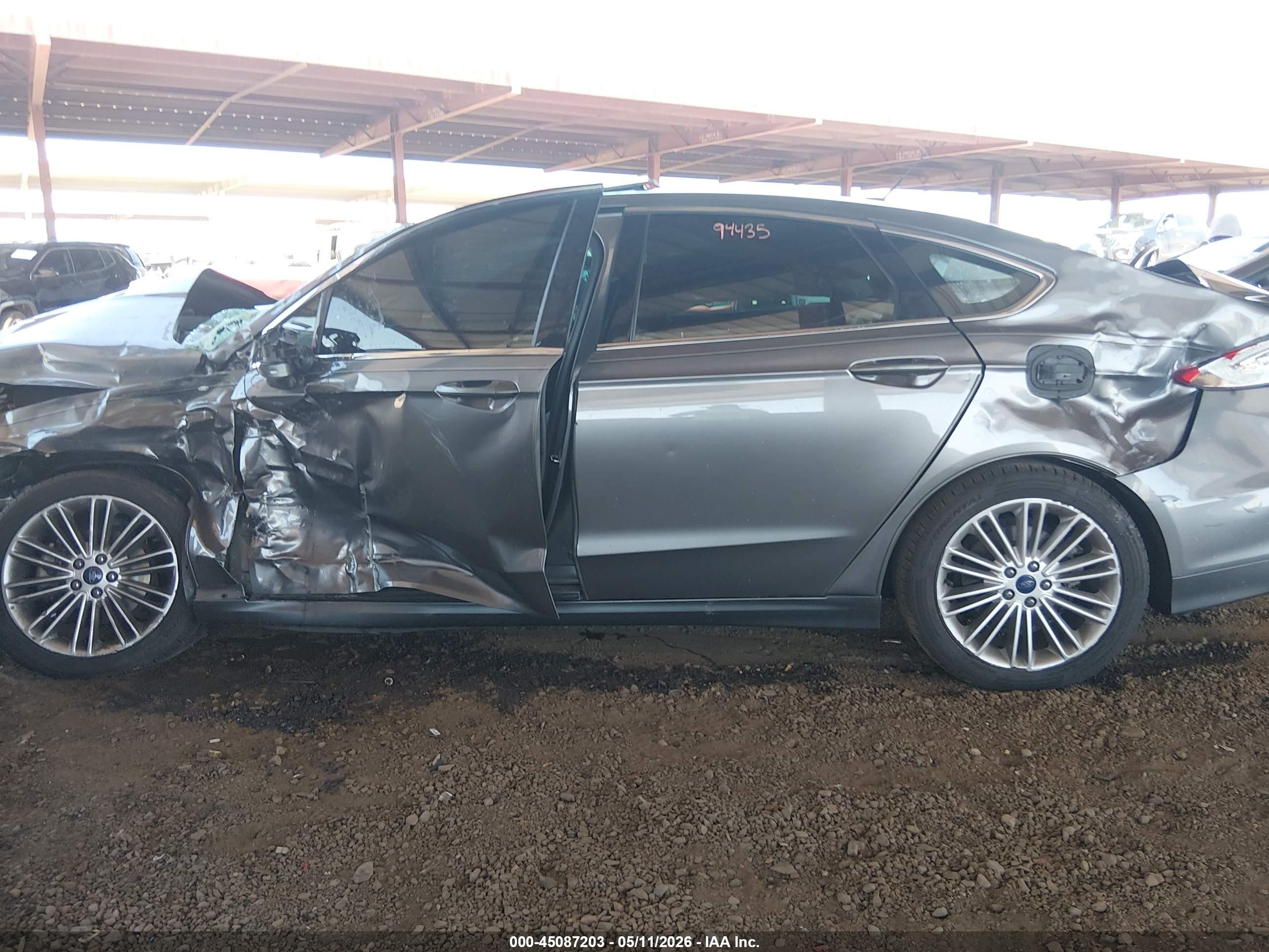 2014 Ford Fusion Se Серый vin: 3FA6P0HD6ER168140