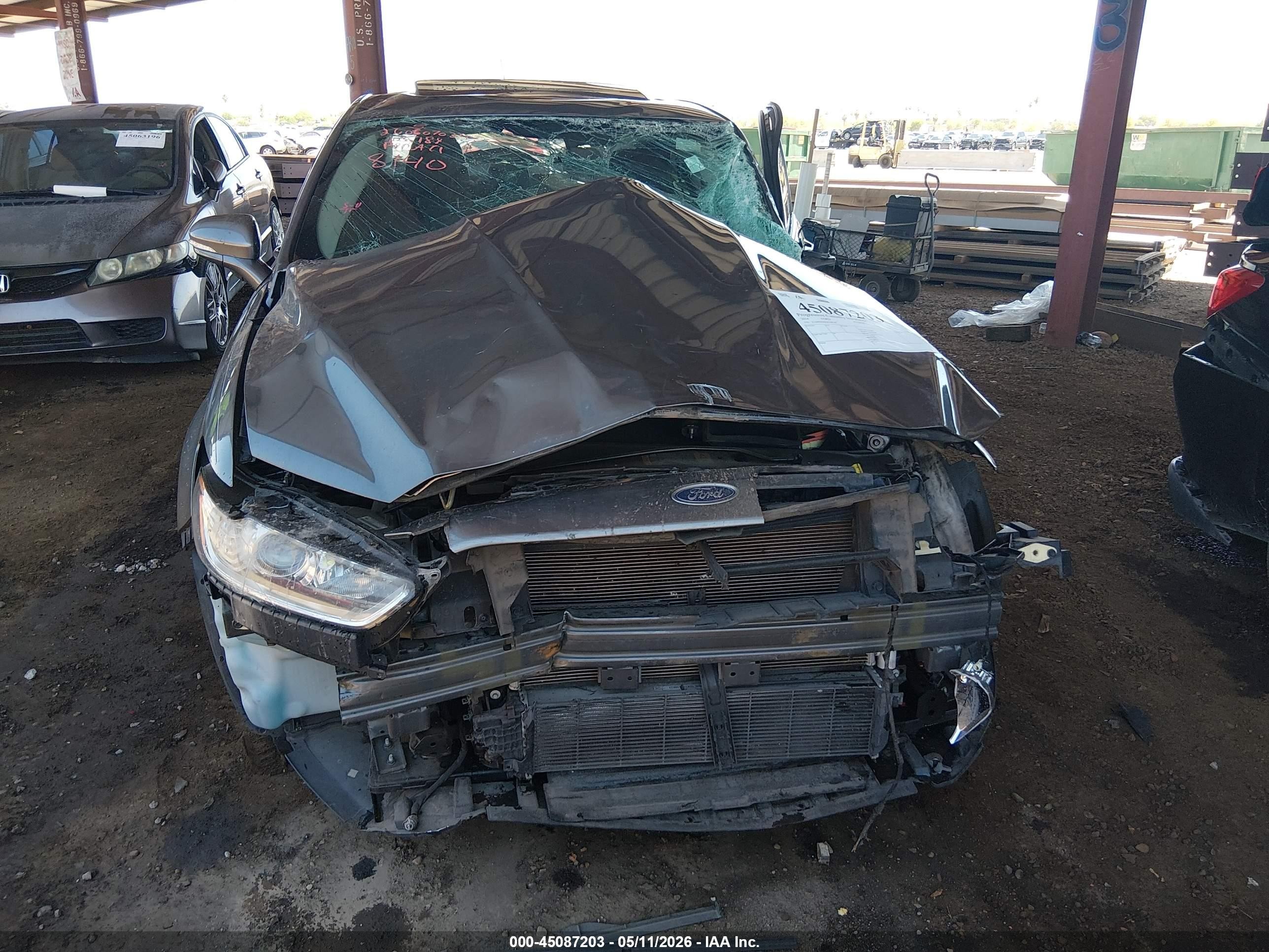 2014 Ford Fusion Se Серый vin: 3FA6P0HD6ER168140