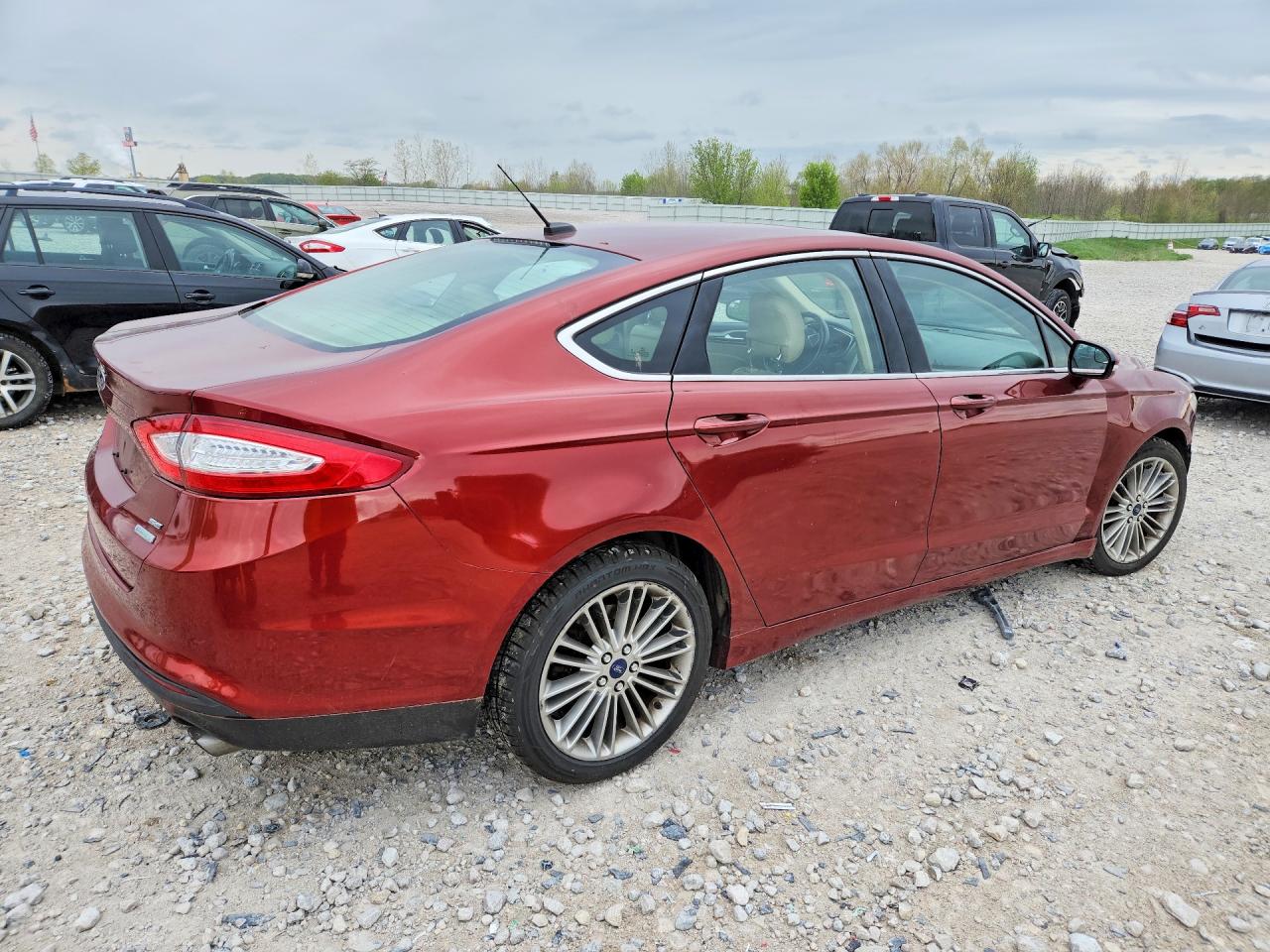 2014 Ford Fusion Se Коричневый vin: 3FA6P0HD6ER168736