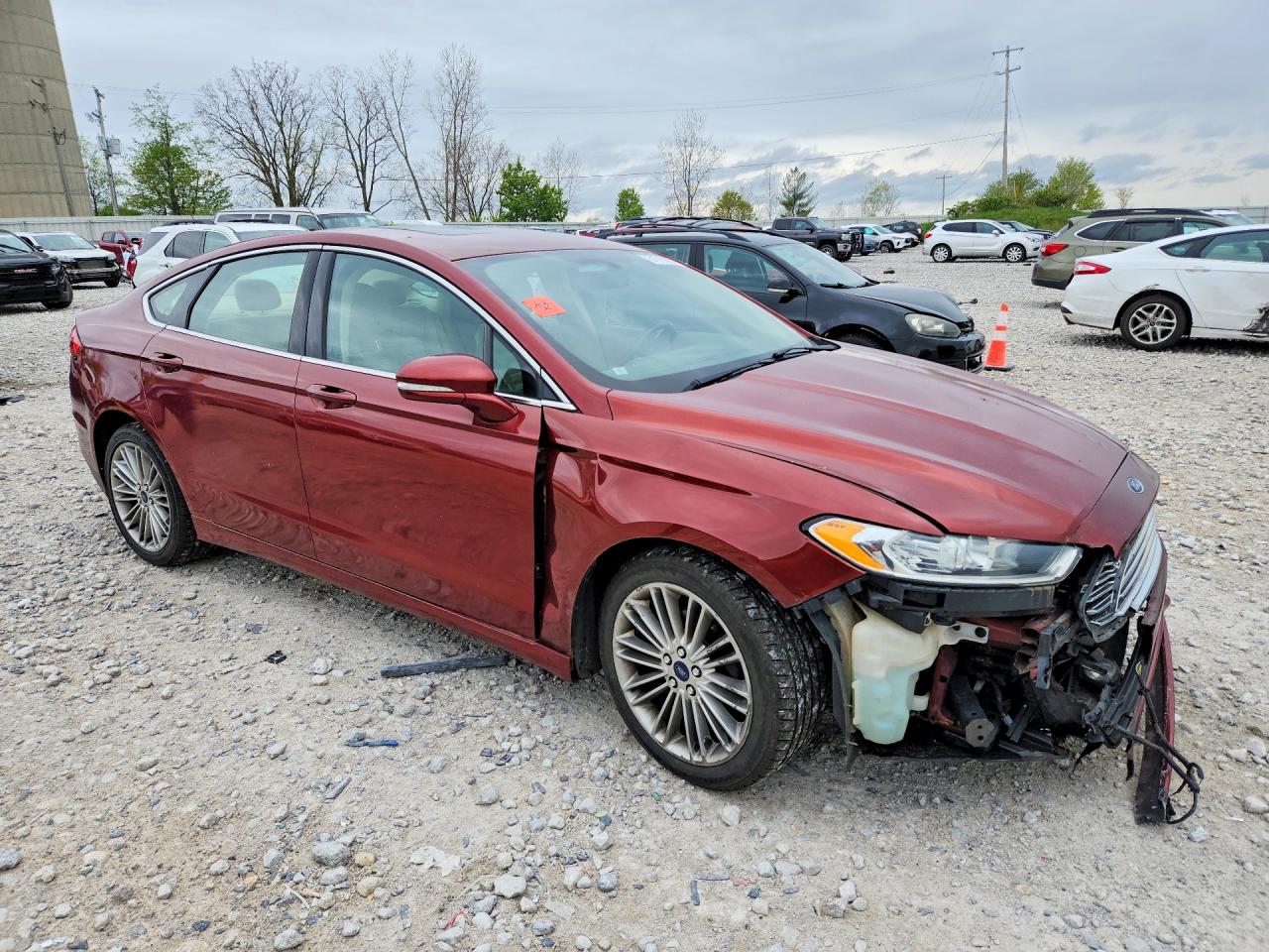 2014 Ford Fusion Se Коричневый vin: 3FA6P0HD6ER168736