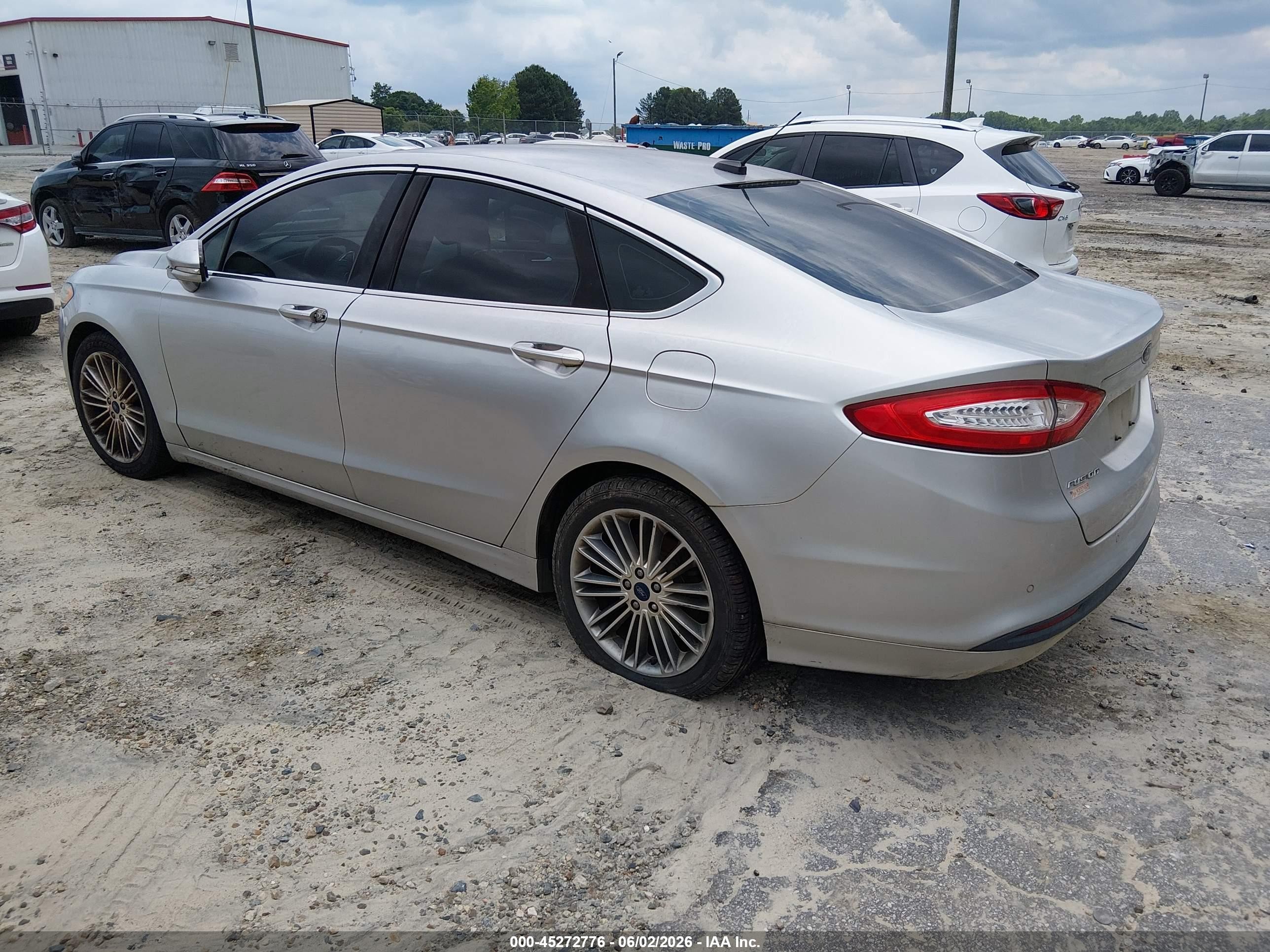 2014 Ford Fusion Se Silver vin: 3FA6P0HD6ER174293