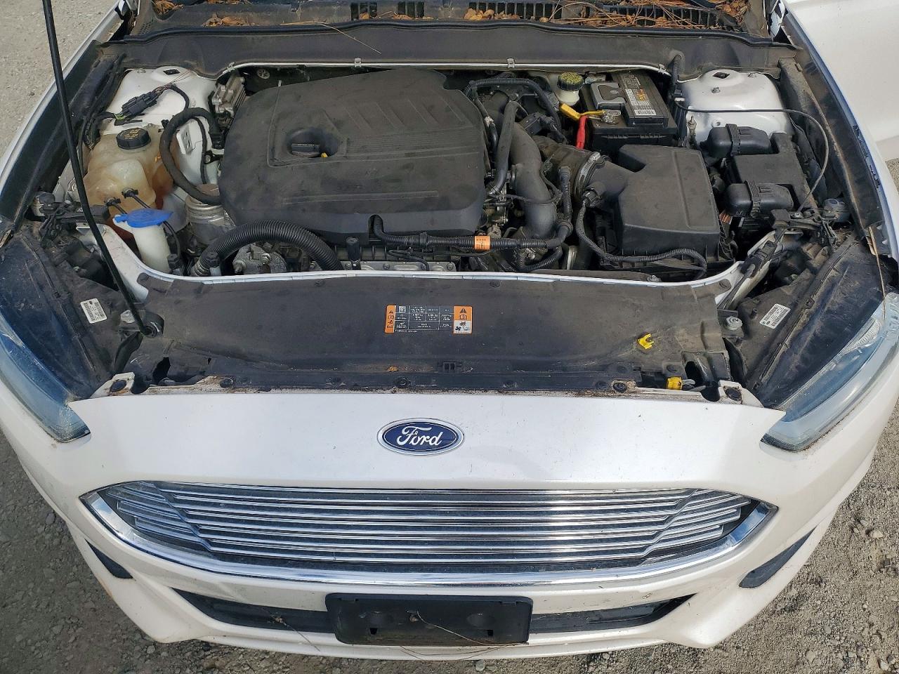 2014 Ford Fusion Se White vin: 3FA6P0HD6ER212458
