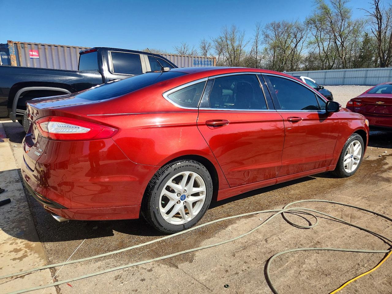 2014 Ford Fusion Se Red vin: 3FA6P0HD6ER214064