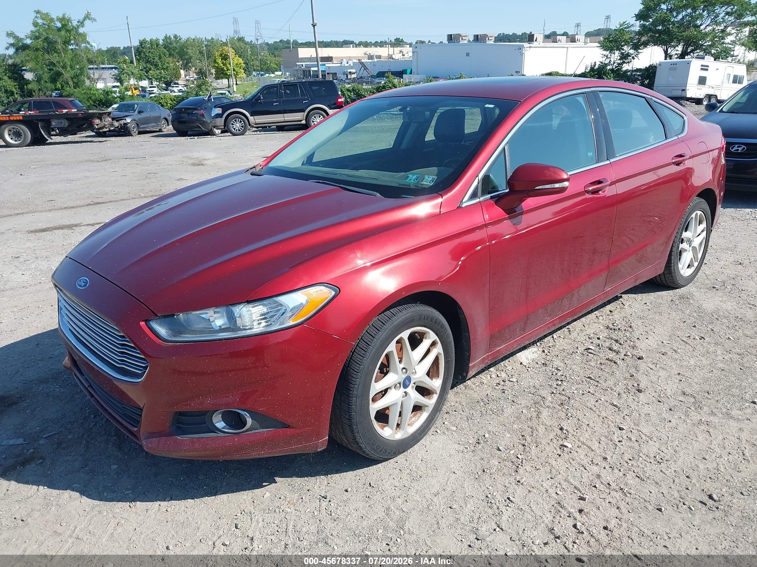 2014 Ford Fusion Se Бордовый vin: 3FA6P0HD6ER216736