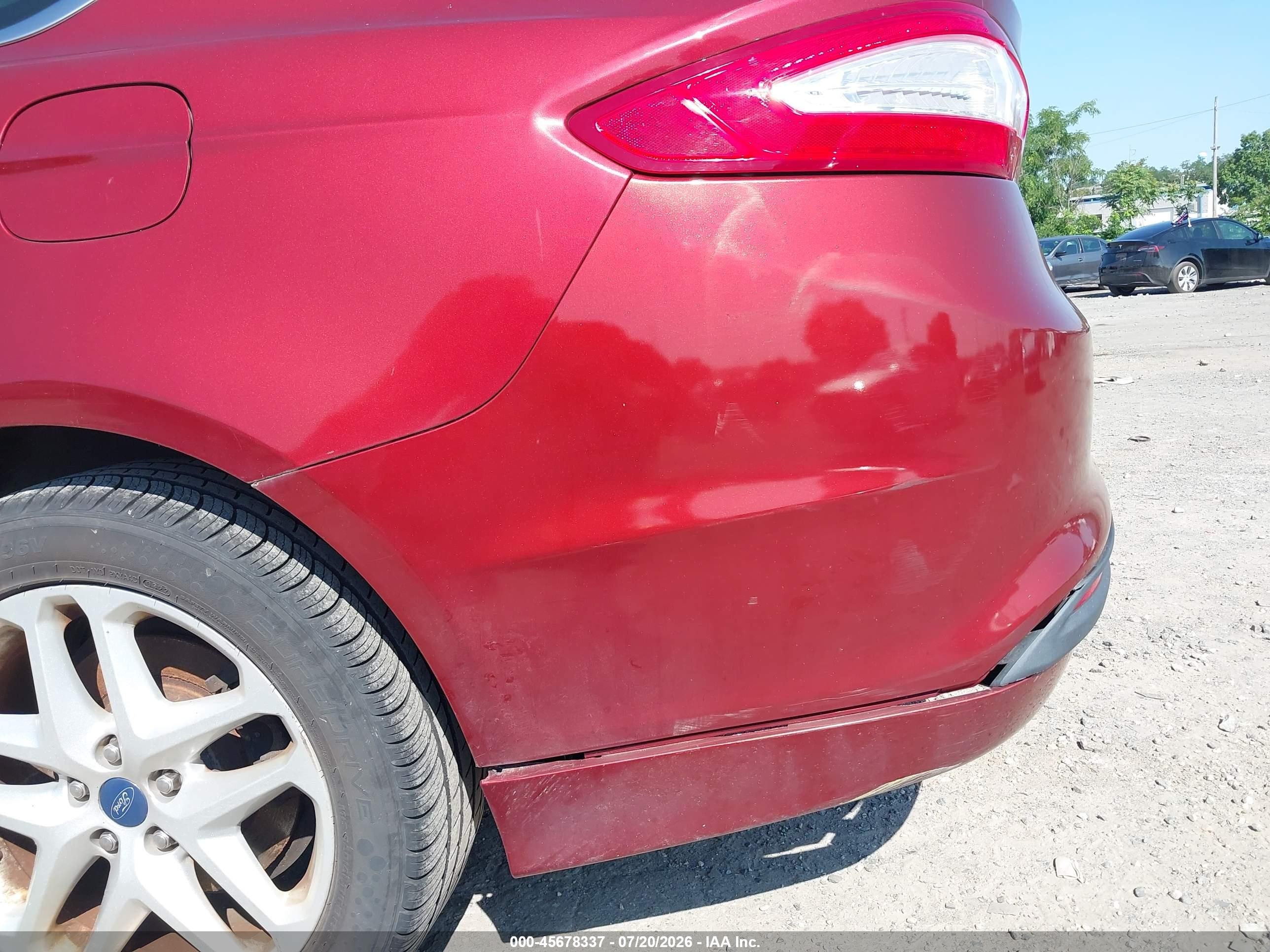 2014 Ford Fusion Se Бордовый vin: 3FA6P0HD6ER216736