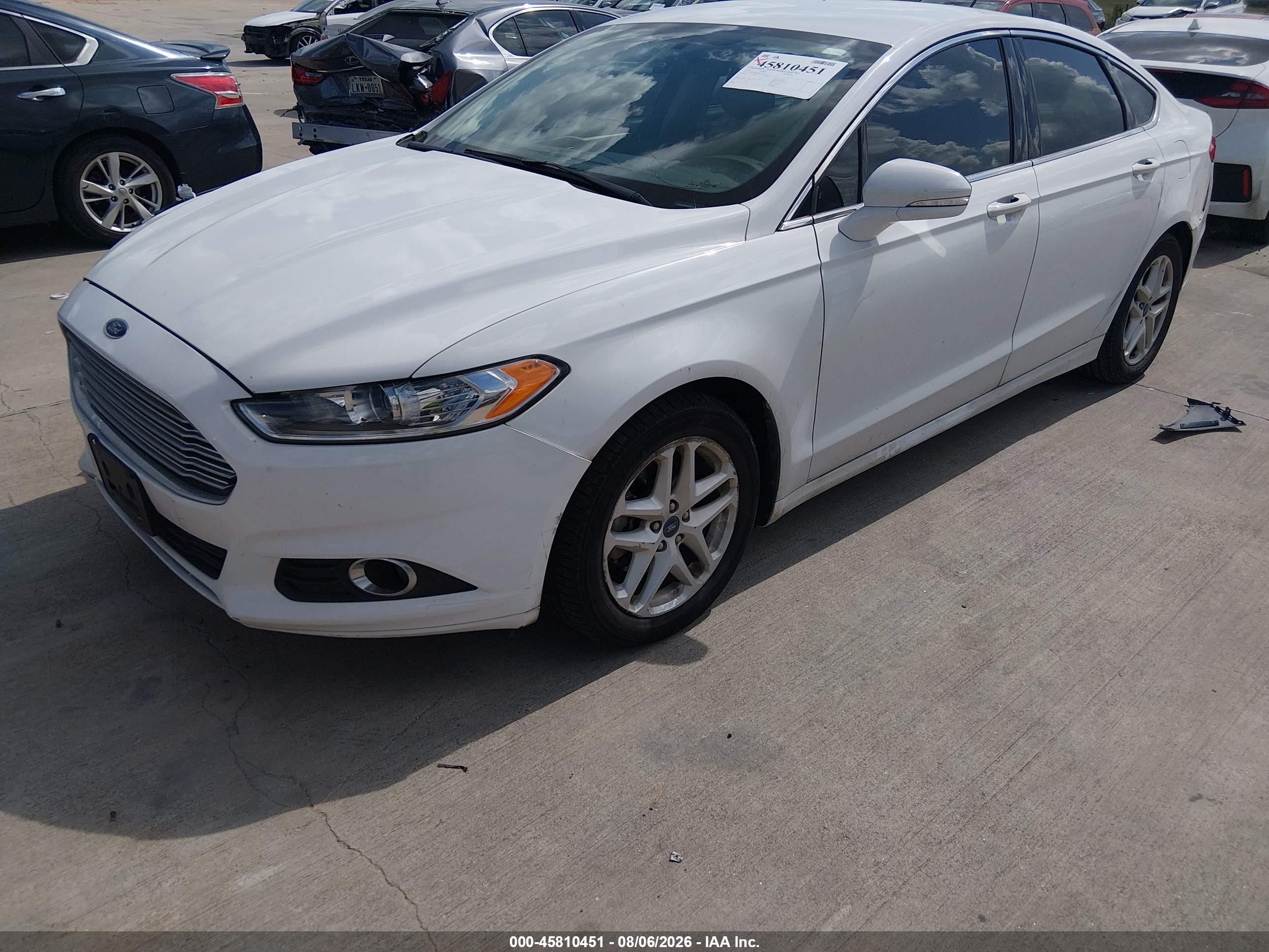 2014 Ford Fusion Se White vin: 3FA6P0HD6ER219247