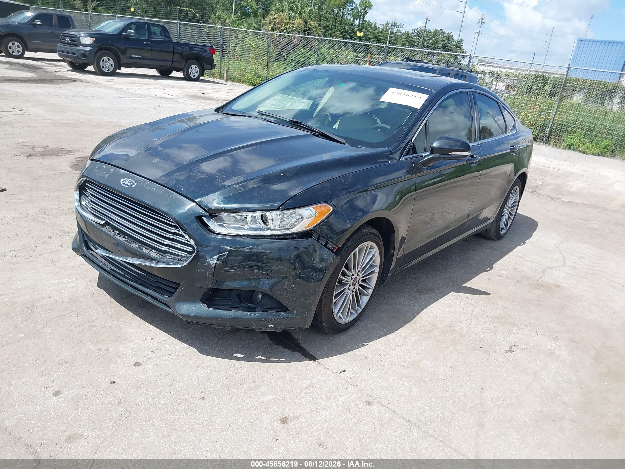 2014 Ford Fusion Se Green vin: 3FA6P0HD6ER224562