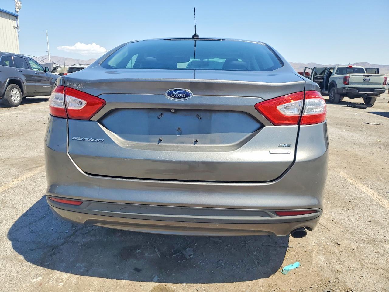 2014 Ford Fusion Se Gray vin: 3FA6P0HD6ER291856