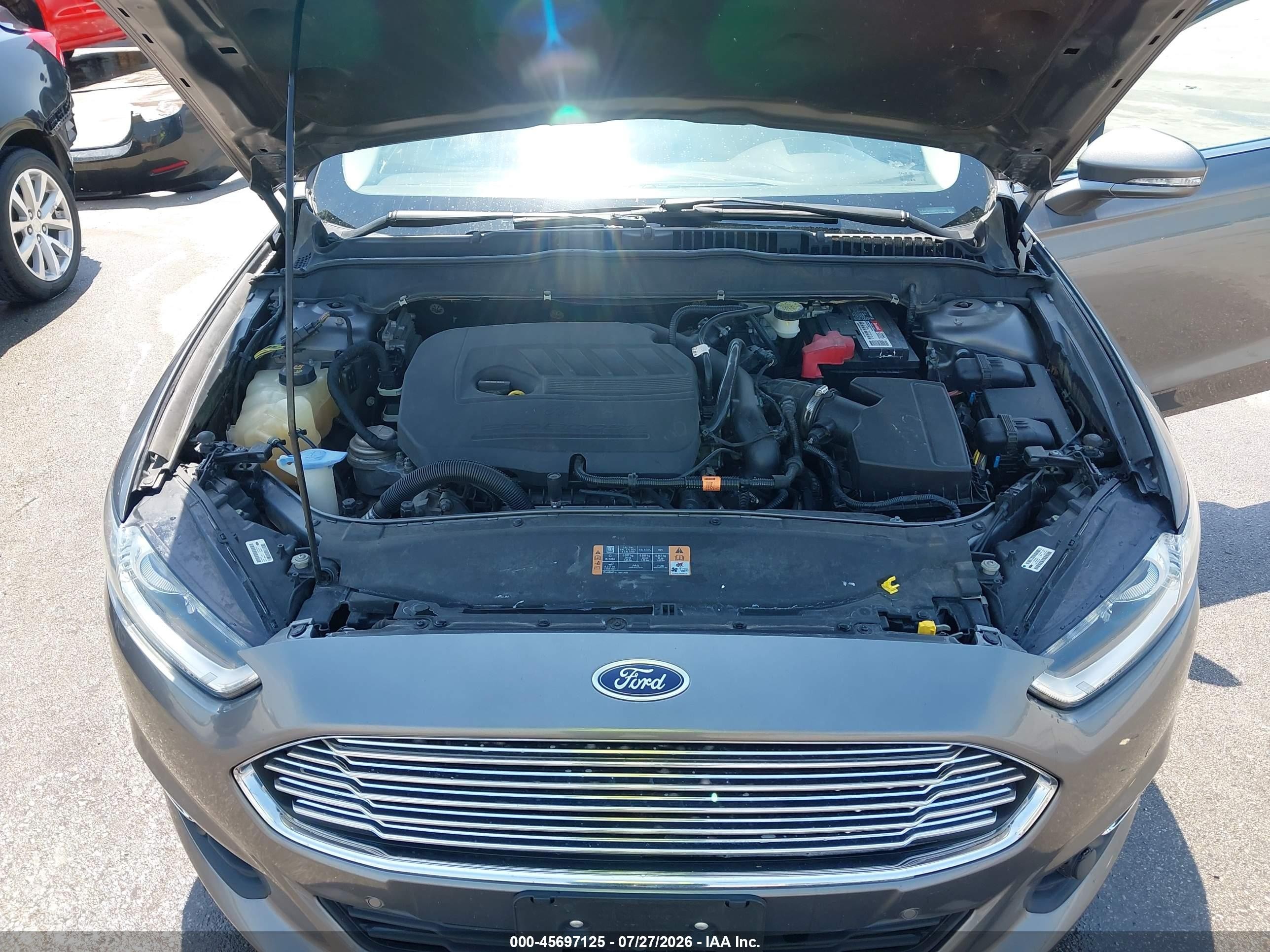 2014 Ford Fusion Se Gray vin: 3FA6P0HD6ER337203