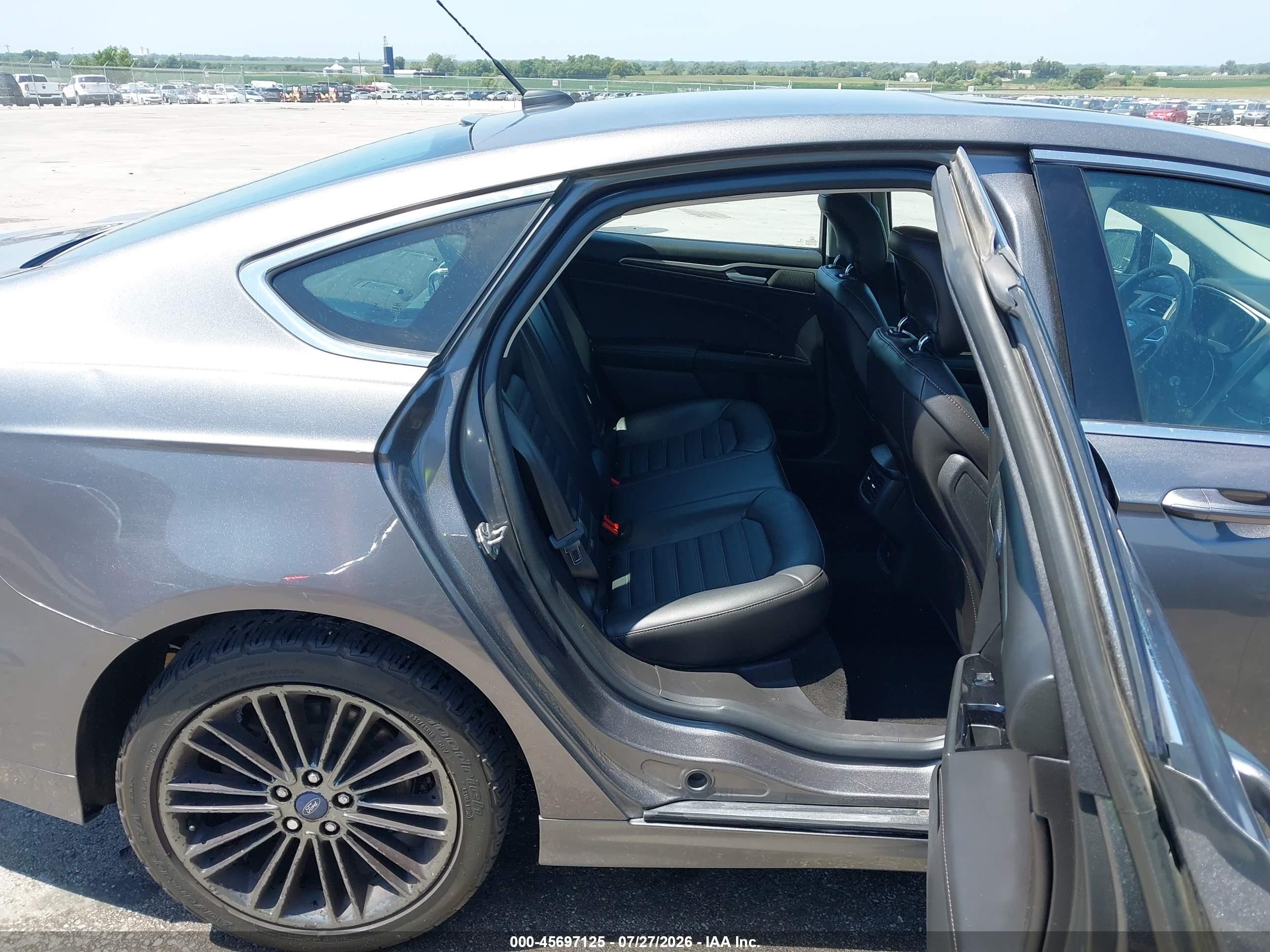2014 Ford Fusion Se Gray vin: 3FA6P0HD6ER337203
