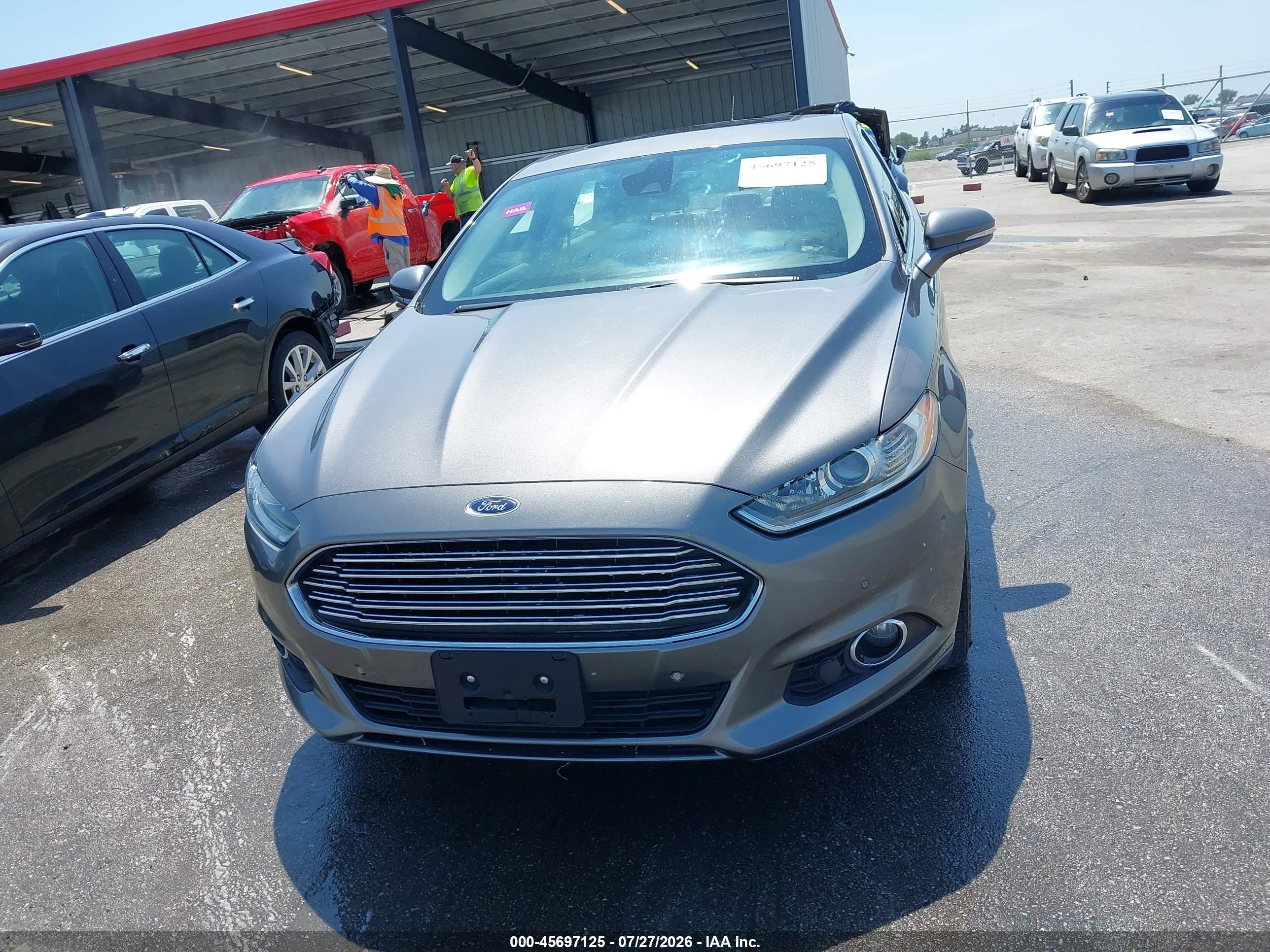 2014 Ford Fusion Se Gray vin: 3FA6P0HD6ER337203