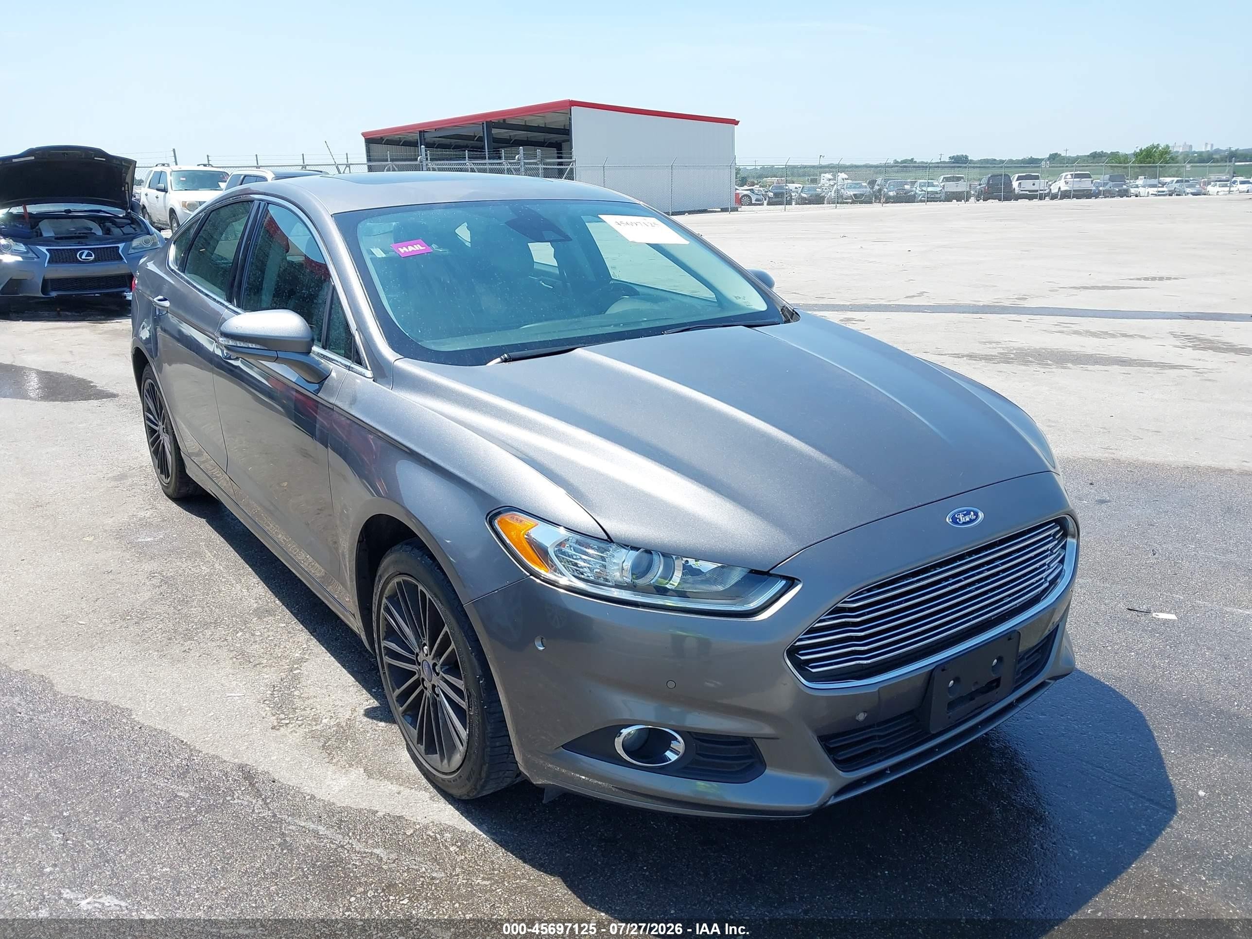2014 Ford Fusion Se Gray vin: 3FA6P0HD6ER337203