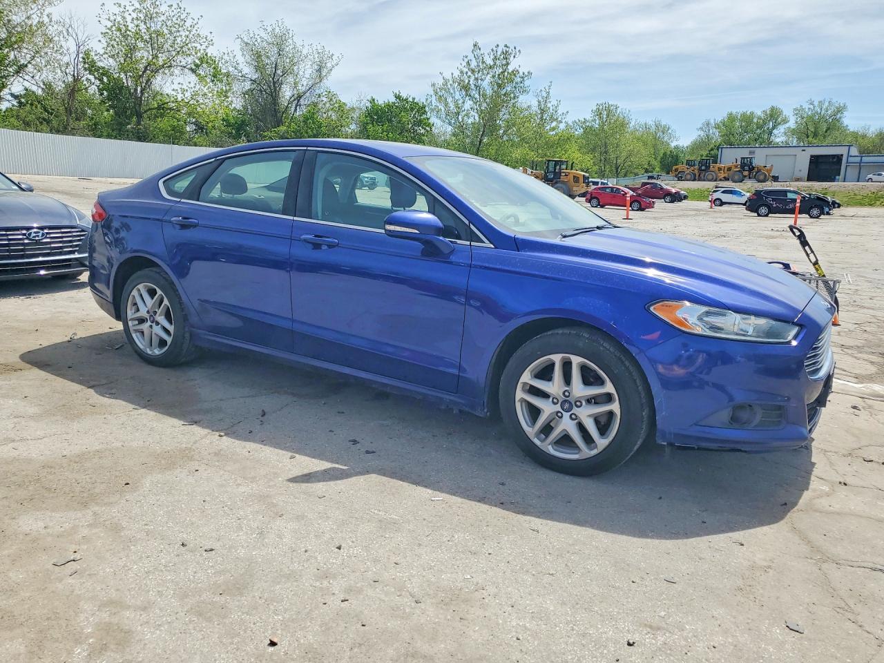 2014 Ford Fusion Se Blue vin: 3FA6P0HD6ER353465