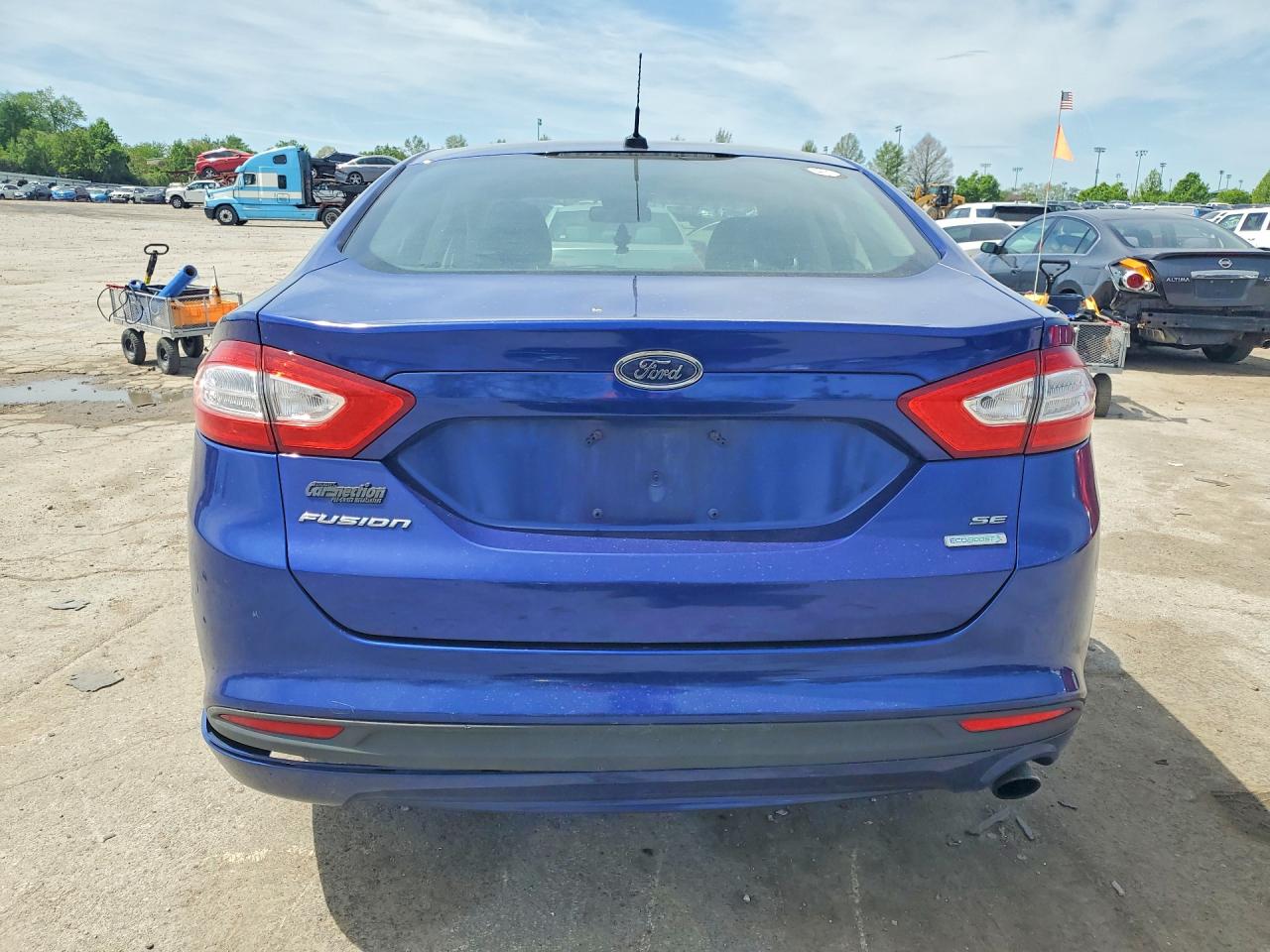 2014 Ford Fusion Se Blue vin: 3FA6P0HD6ER353465