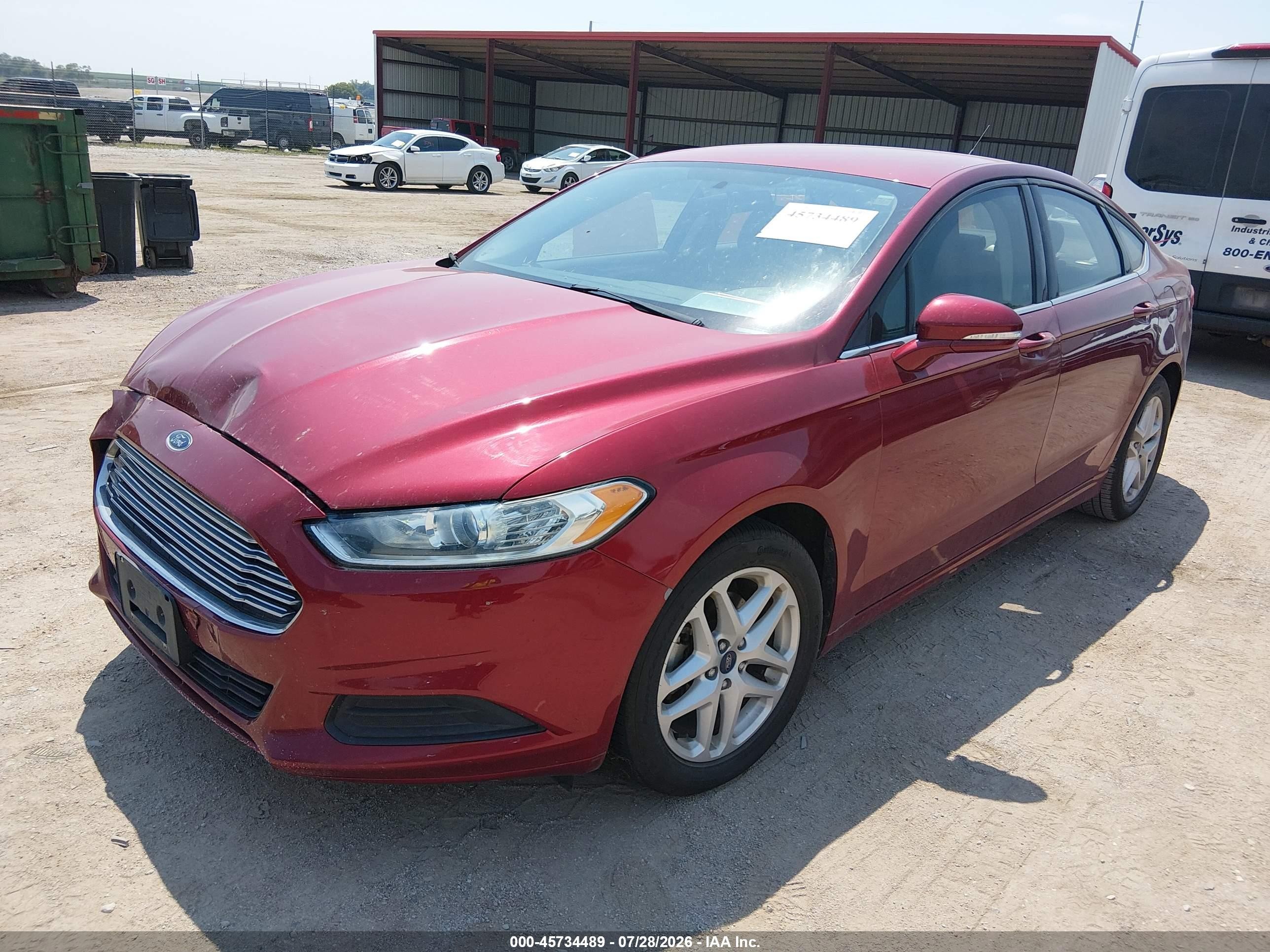 2014 Ford Fusion Se Red vin: 3FA6P0HD6ER355751