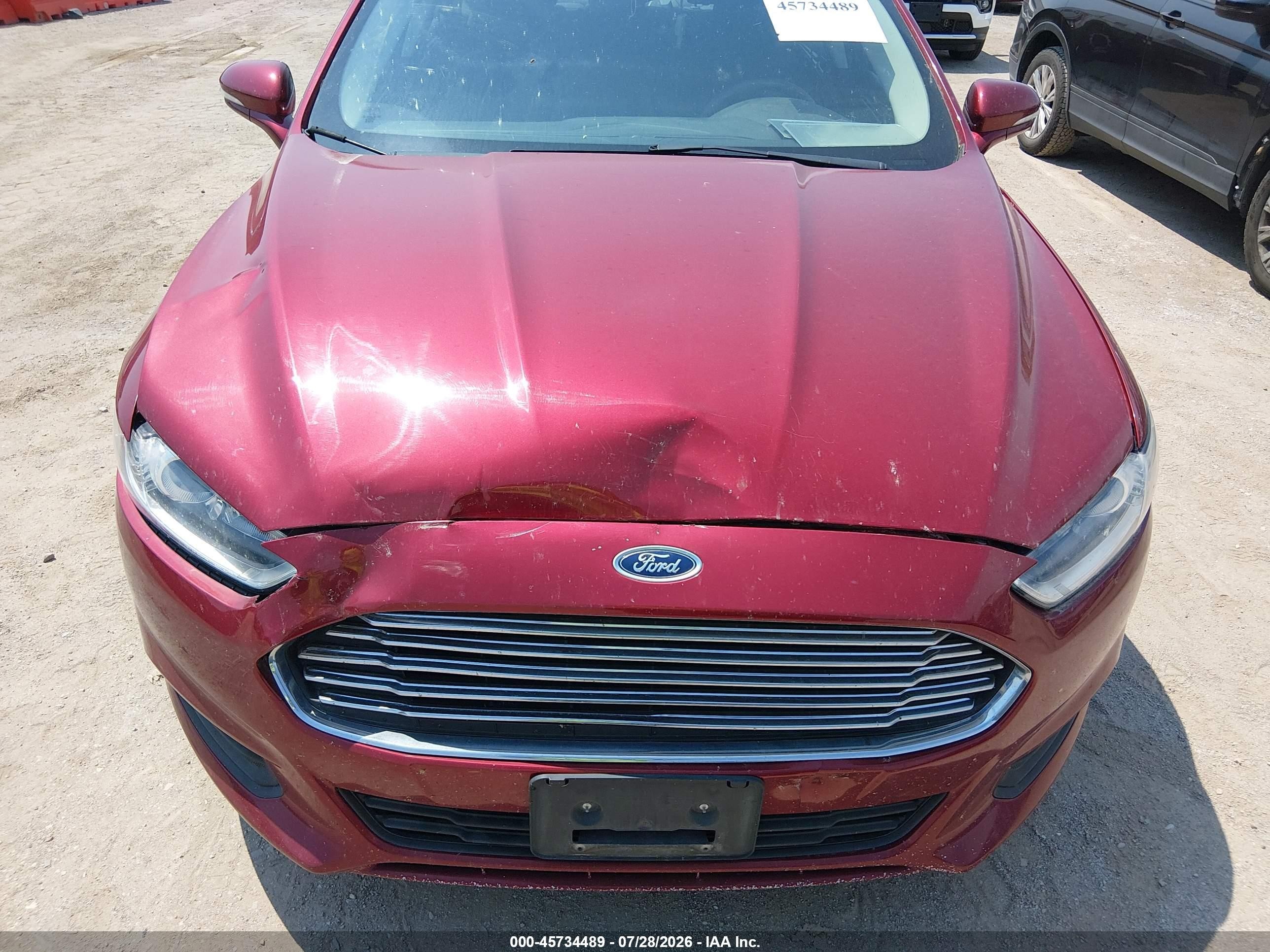 2014 Ford Fusion Se Red vin: 3FA6P0HD6ER355751