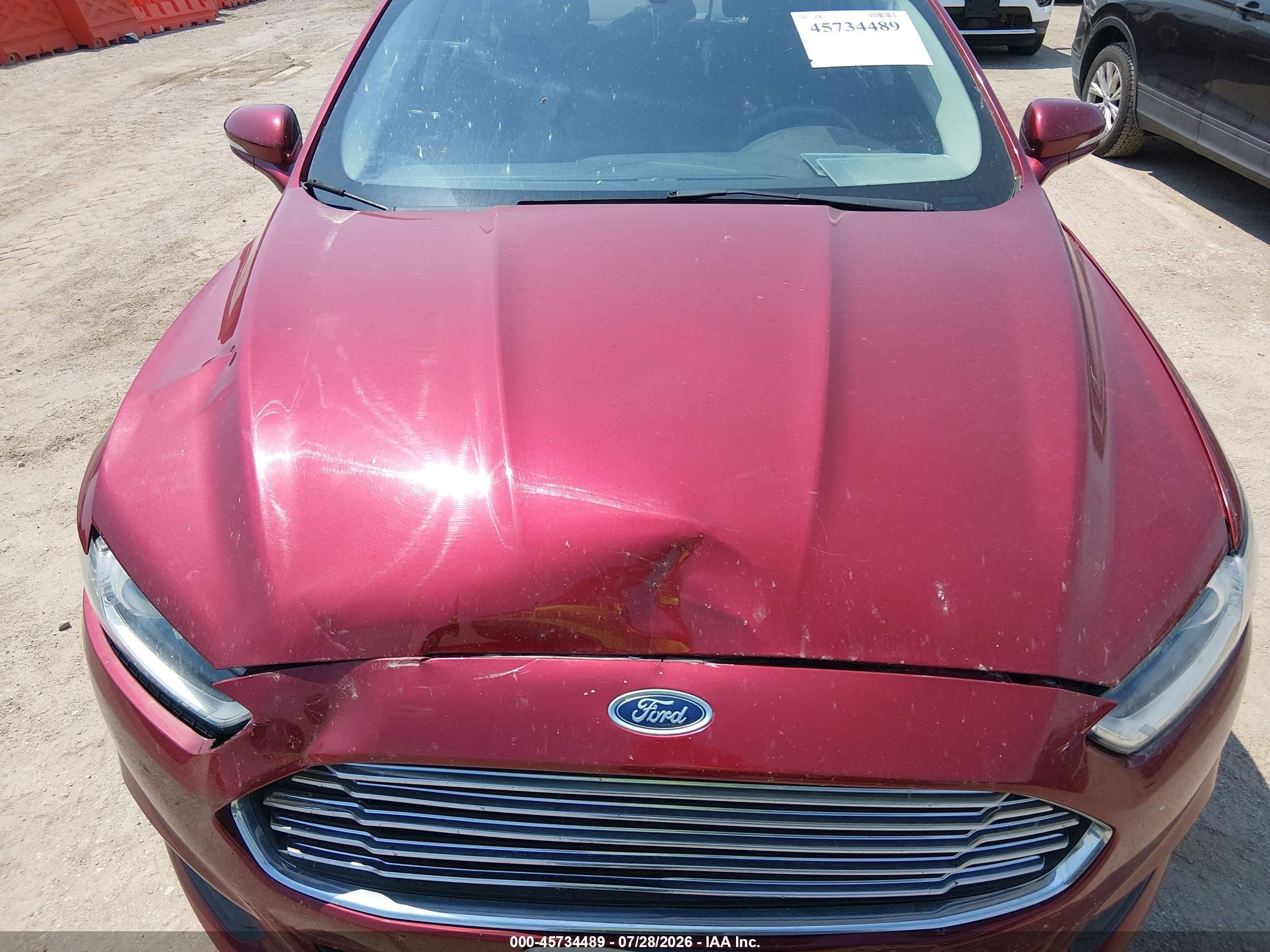 2014 Ford Fusion Se Red vin: 3FA6P0HD6ER355751