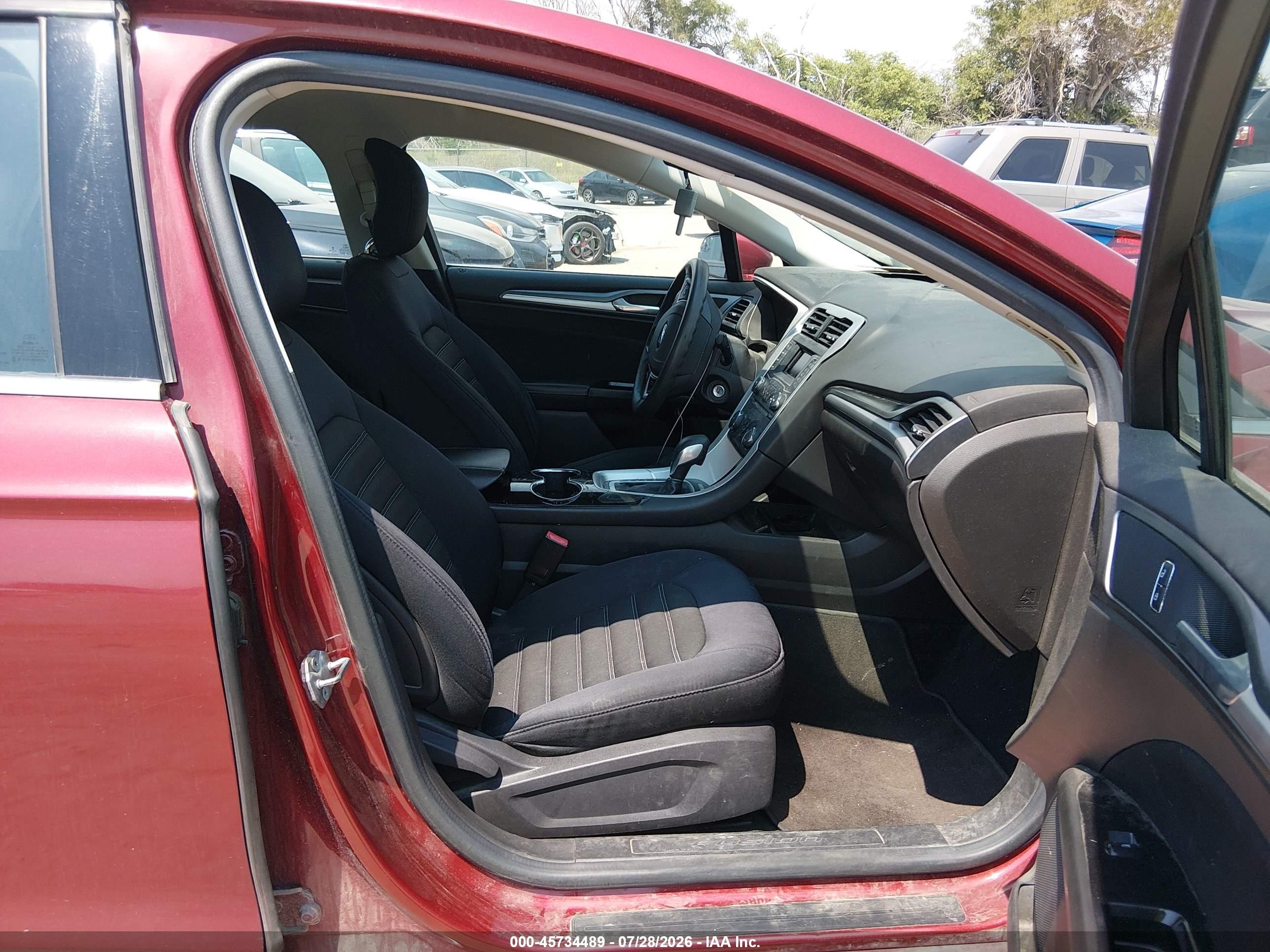 2014 Ford Fusion Se Red vin: 3FA6P0HD6ER355751