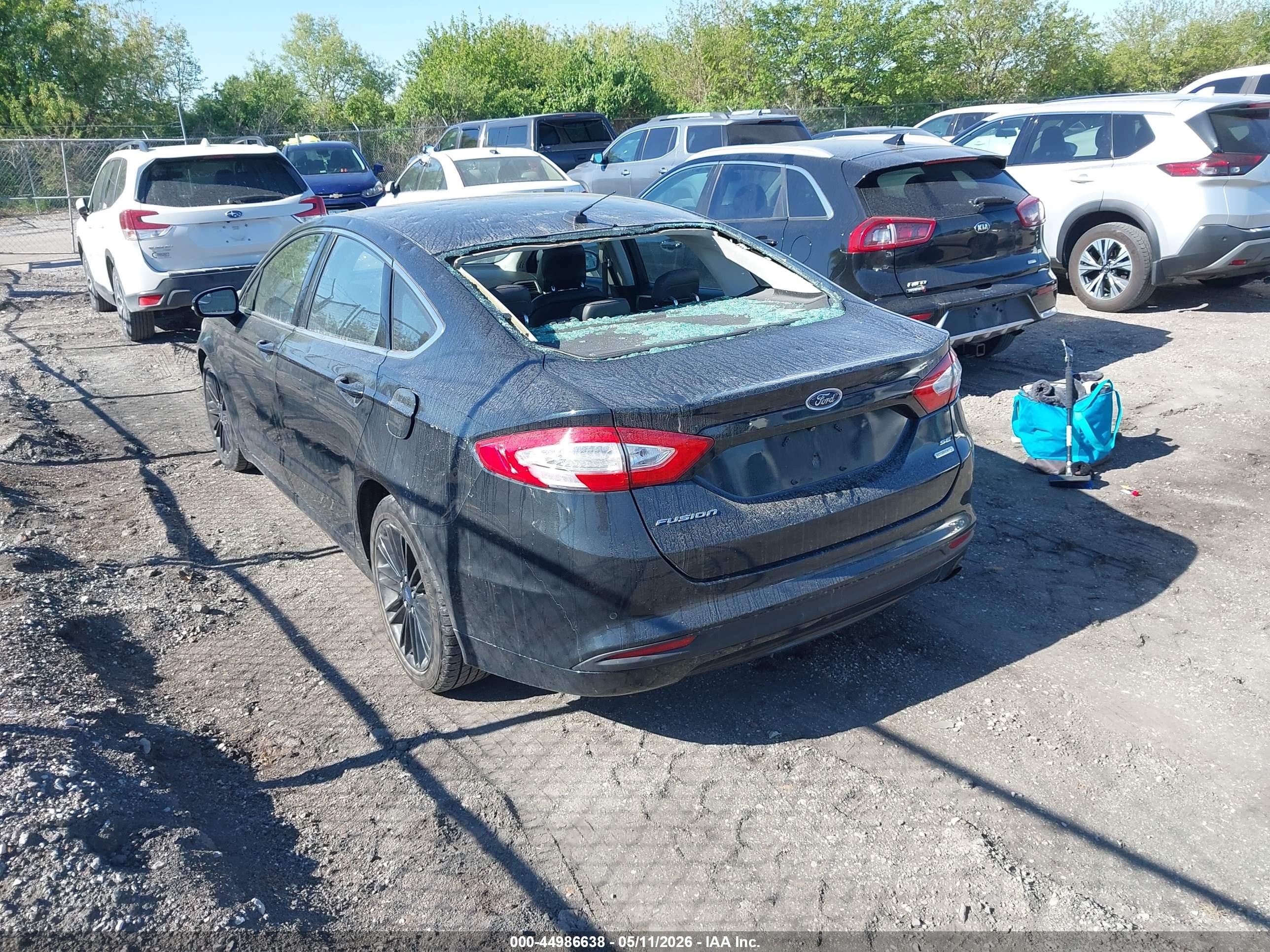 2014 Ford Fusion Se Black vin: 3FA6P0HD6ER396381