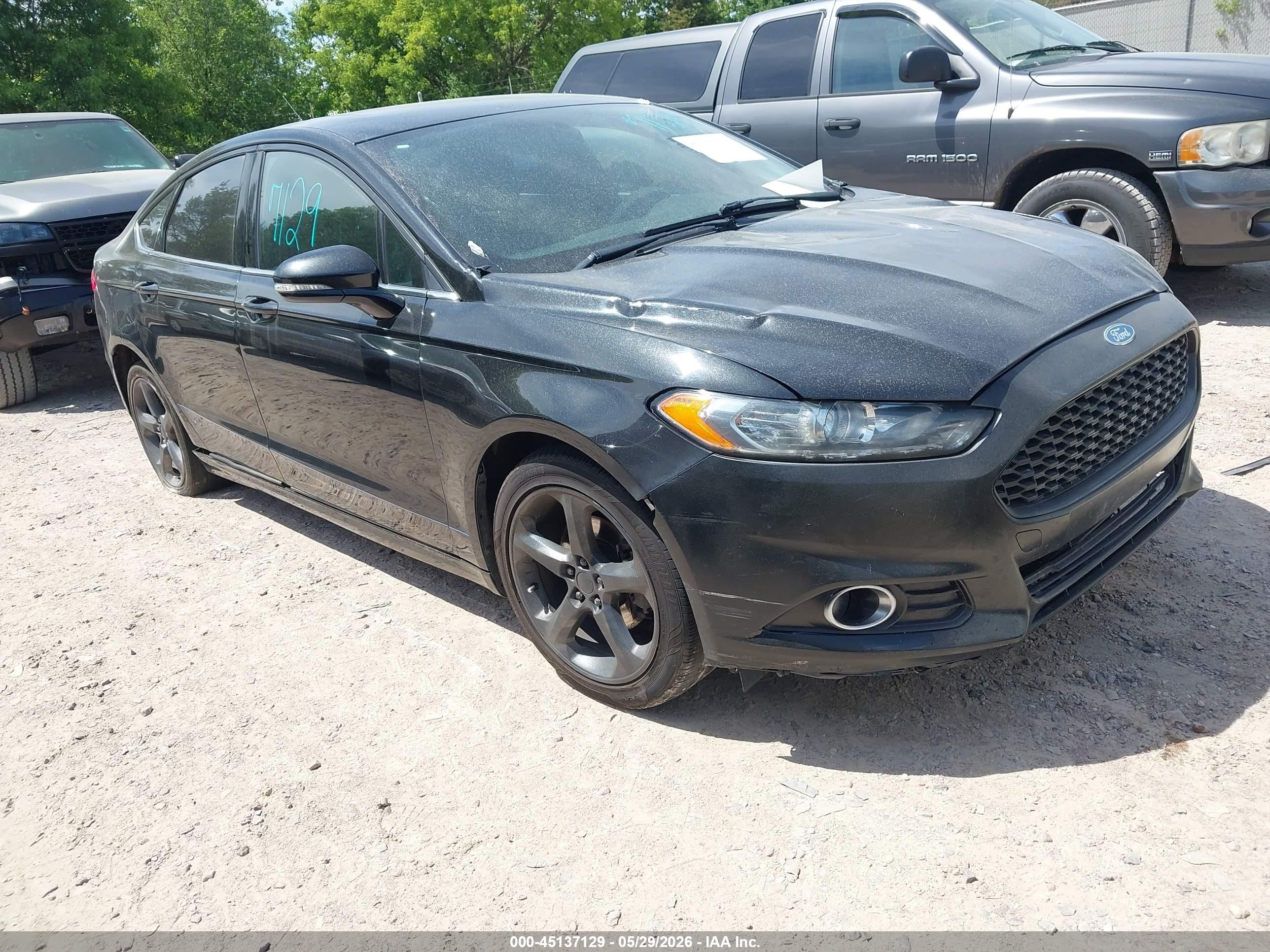 2015 Ford Fusion Se Black vin: 3FA6P0HD6FR105007