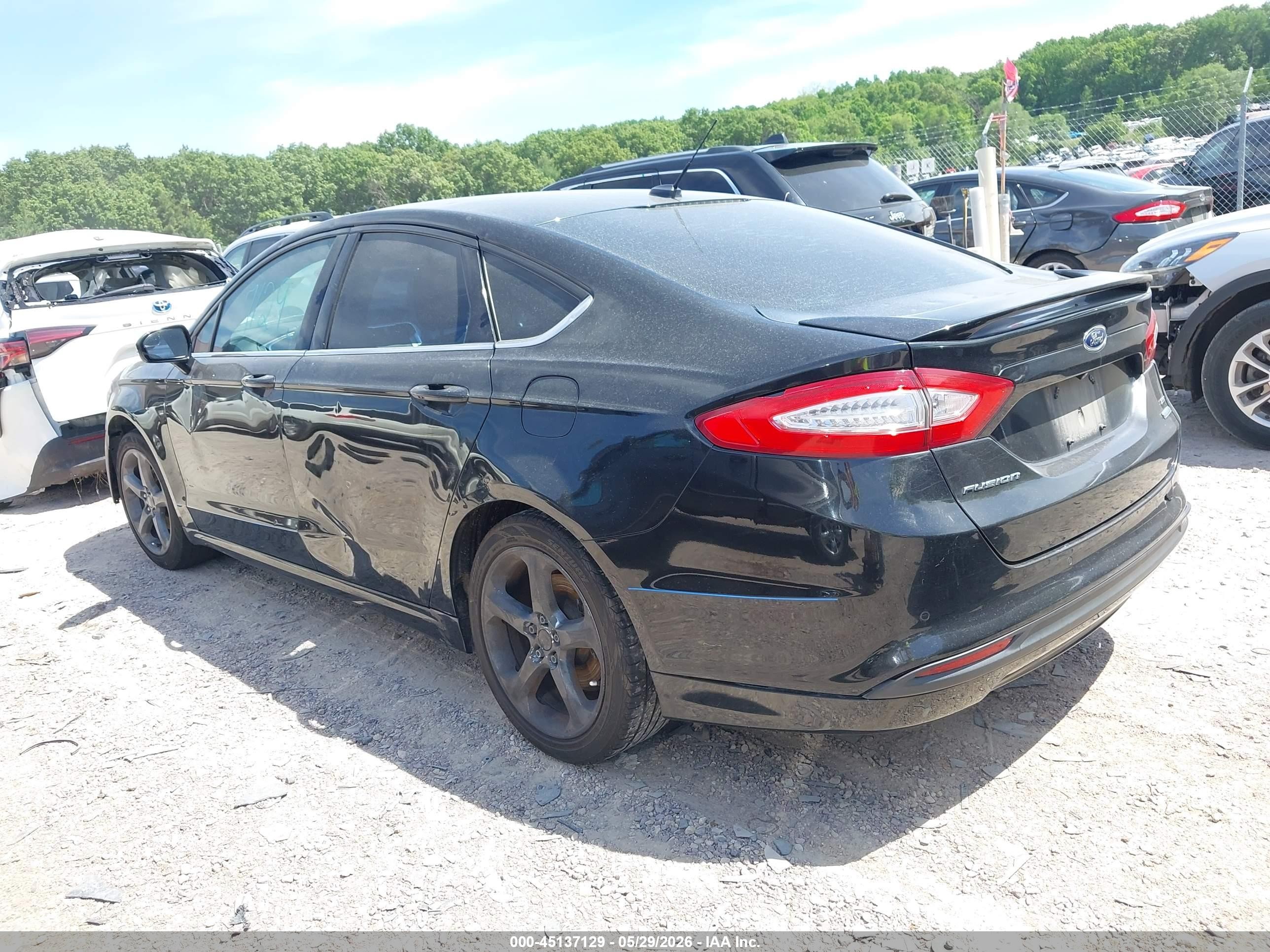 2015 Ford Fusion Se Black vin: 3FA6P0HD6FR105007