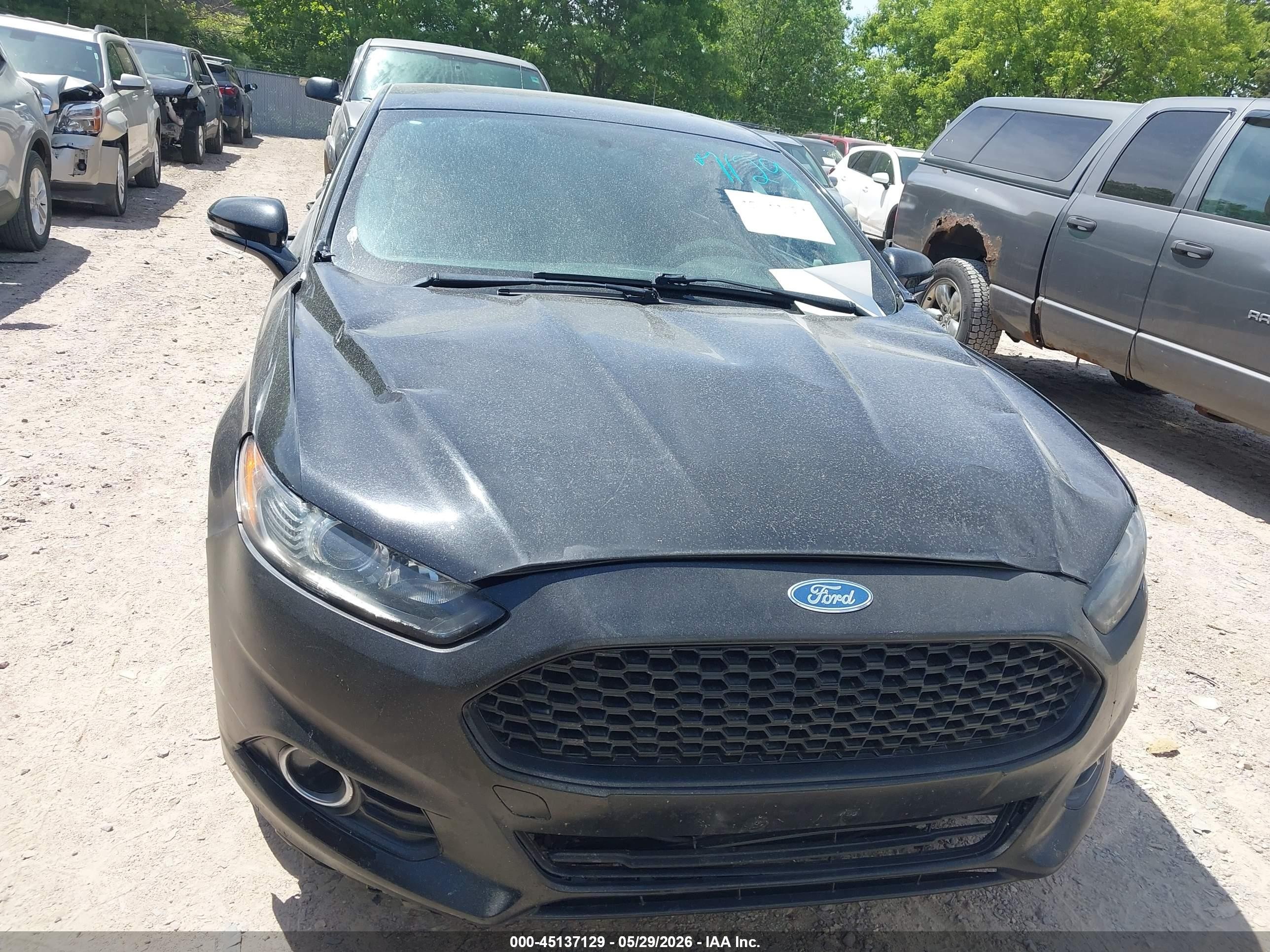 2015 Ford Fusion Se Black vin: 3FA6P0HD6FR105007