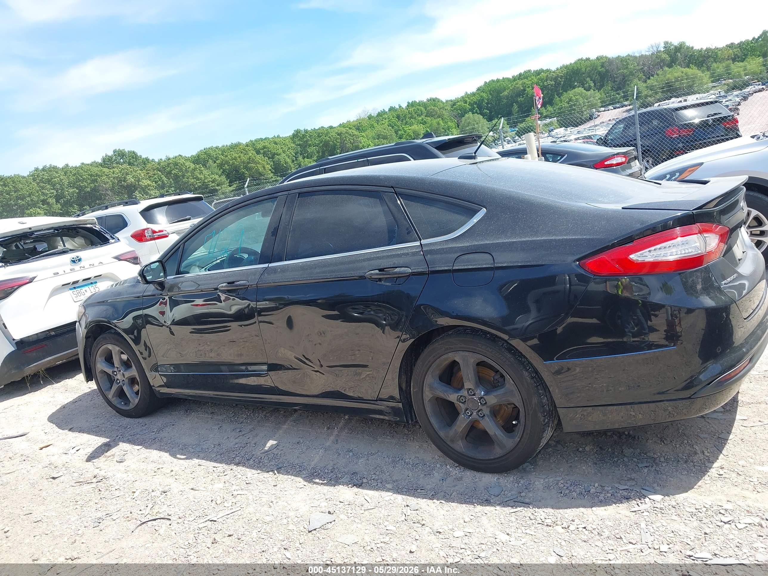 2015 Ford Fusion Se Black vin: 3FA6P0HD6FR105007