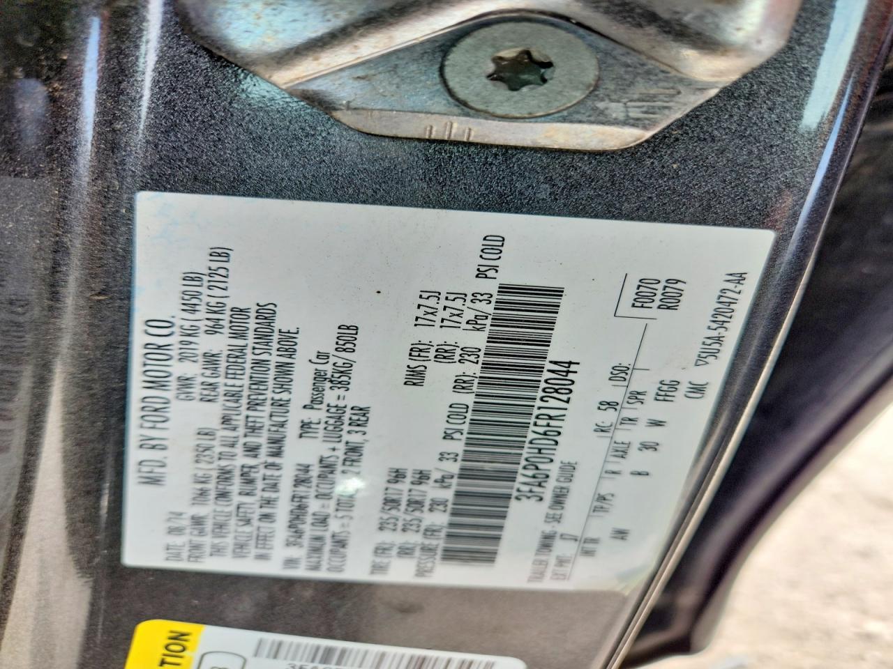 2015 Ford Fusion Se Black vin: 3FA6P0HD6FR128044