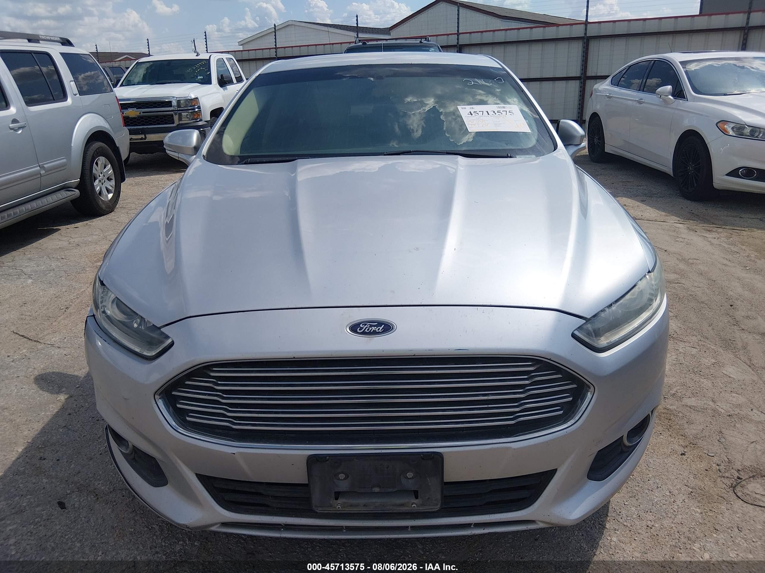 2015 Ford Fusion Se Silver vin: 3FA6P0HD6FR132160
