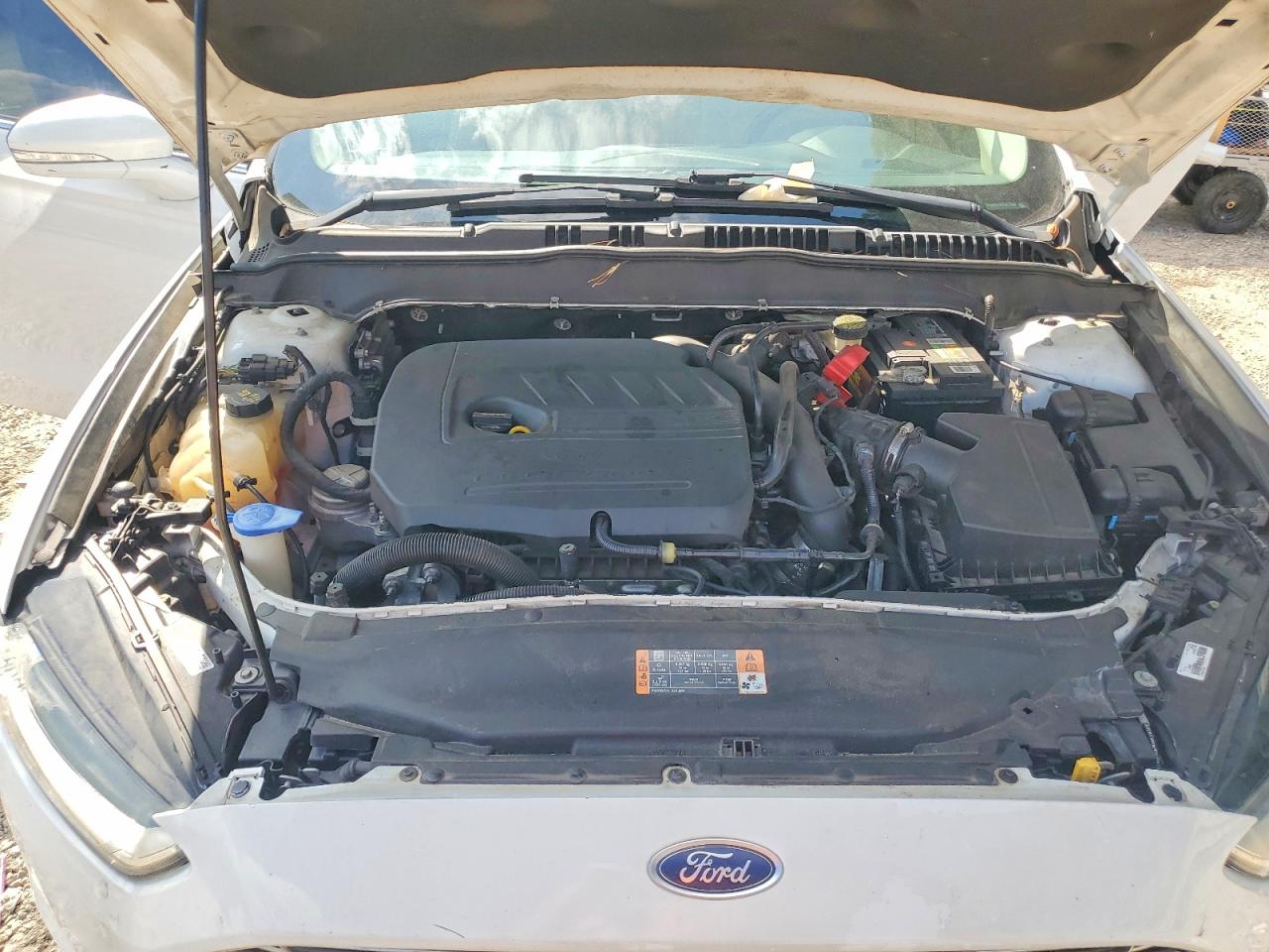 2015 Ford Fusion Se White vin: 3FA6P0HD6FR211070