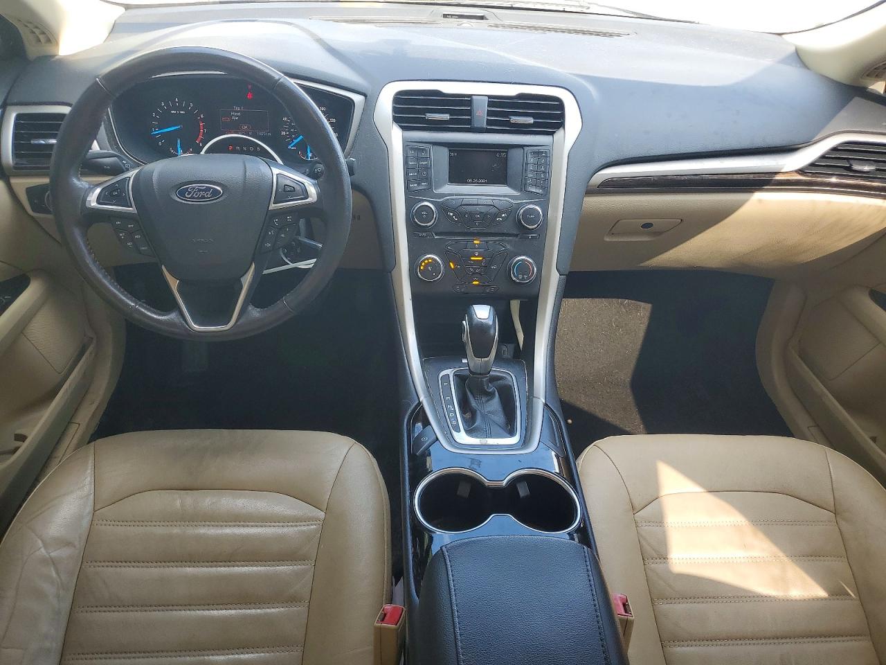 2015 Ford Fusion Se White vin: 3FA6P0HD6FR211070