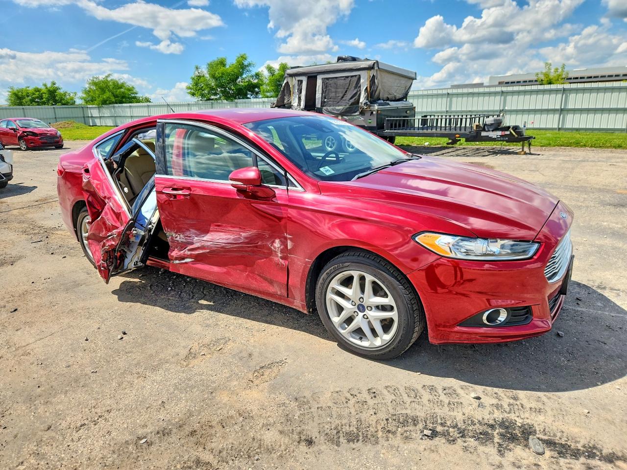 2015 Ford Fusion Se Red vin: 3FA6P0HD6FR242920