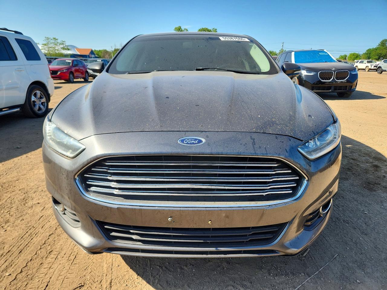 2015 Ford Fusion Se Gray vin: 3FA6P0HD6FR256588