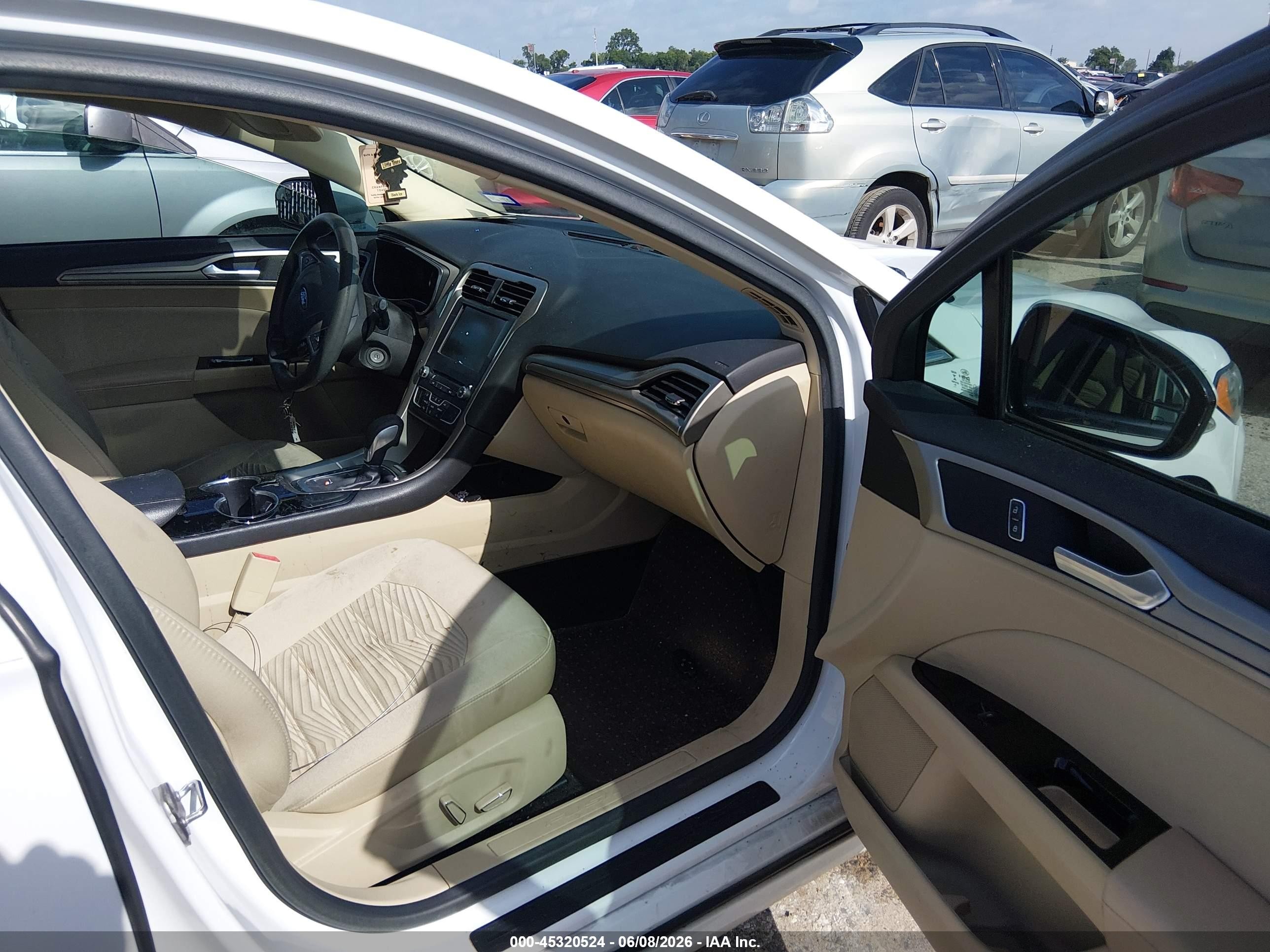2016 Ford Fusion Se White vin: 3FA6P0HD6GR104800