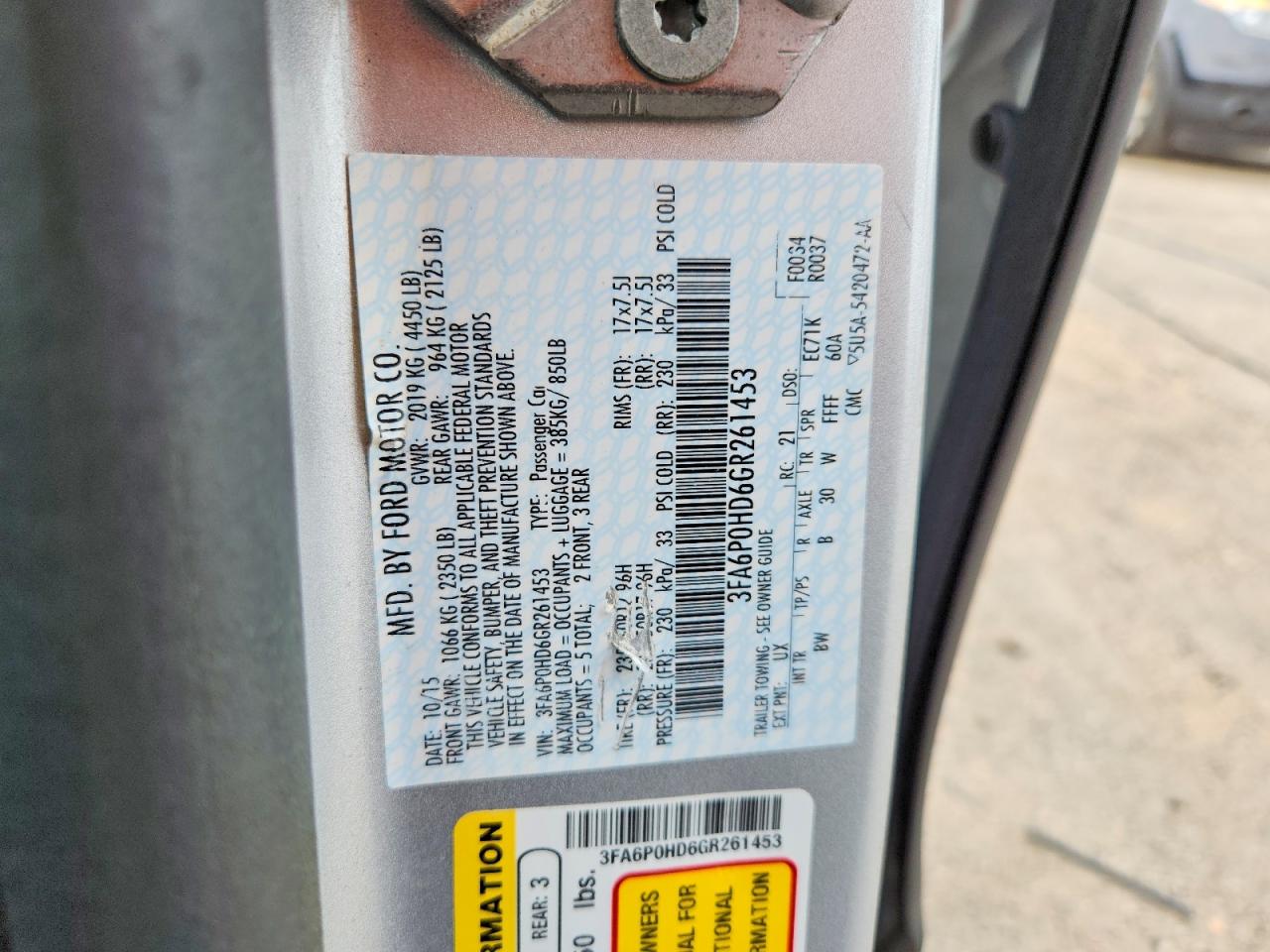 2016 Ford Fusion Se Серебряный vin: 3FA6P0HD6GR261453