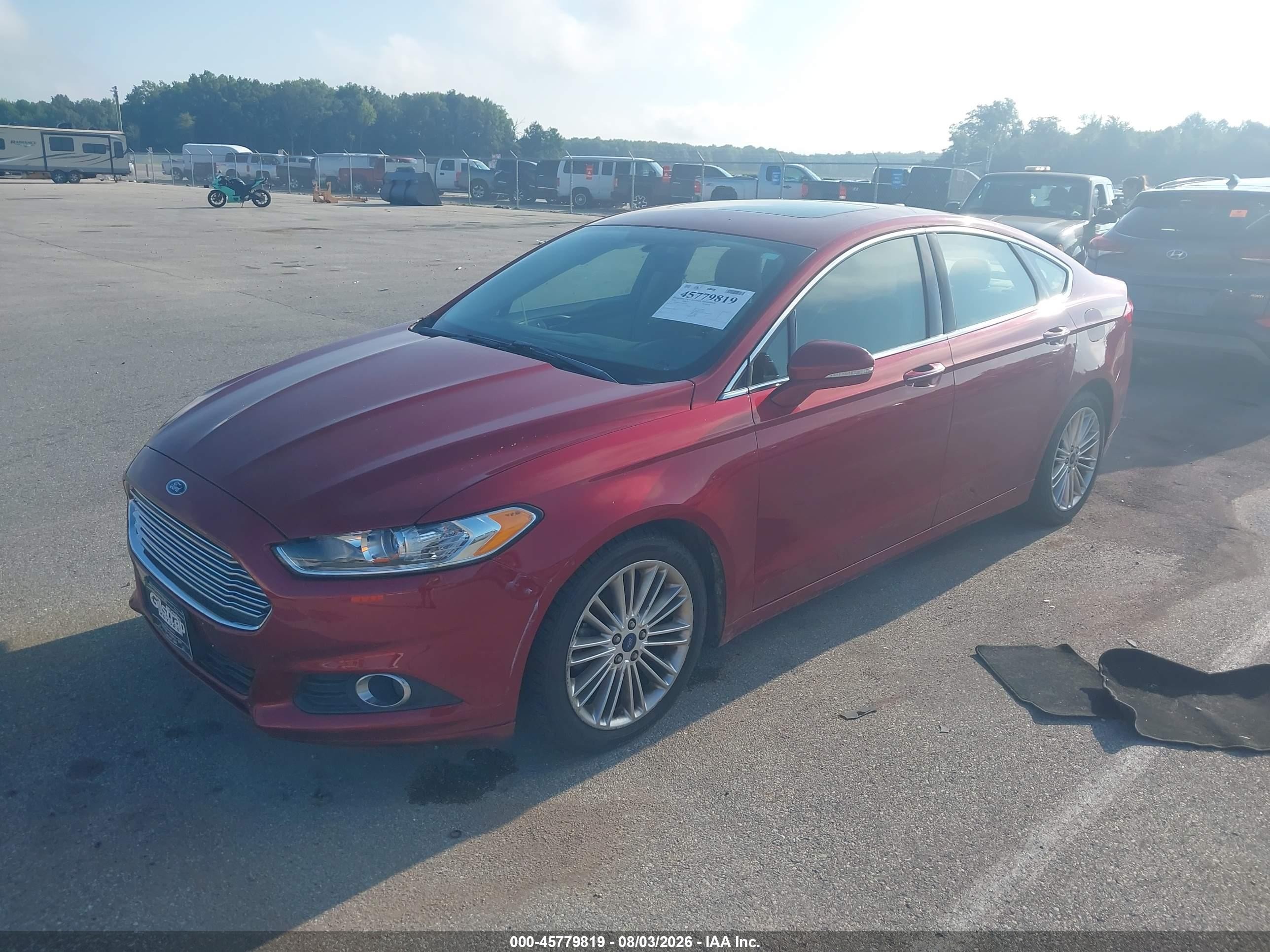 2016 Ford Fusion Se Red vin: 3FA6P0HD6GR299345