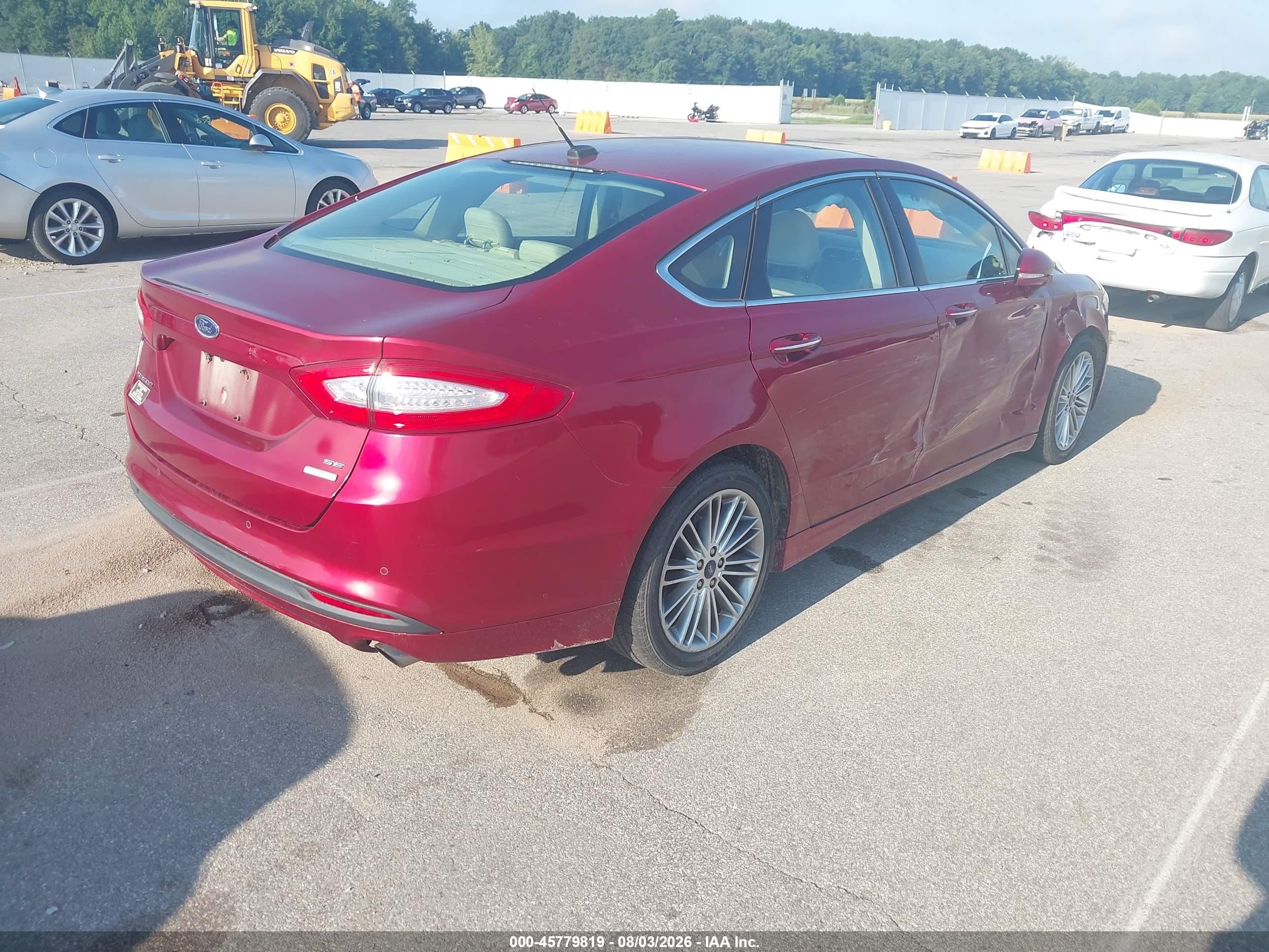 2016 Ford Fusion Se Red vin: 3FA6P0HD6GR299345