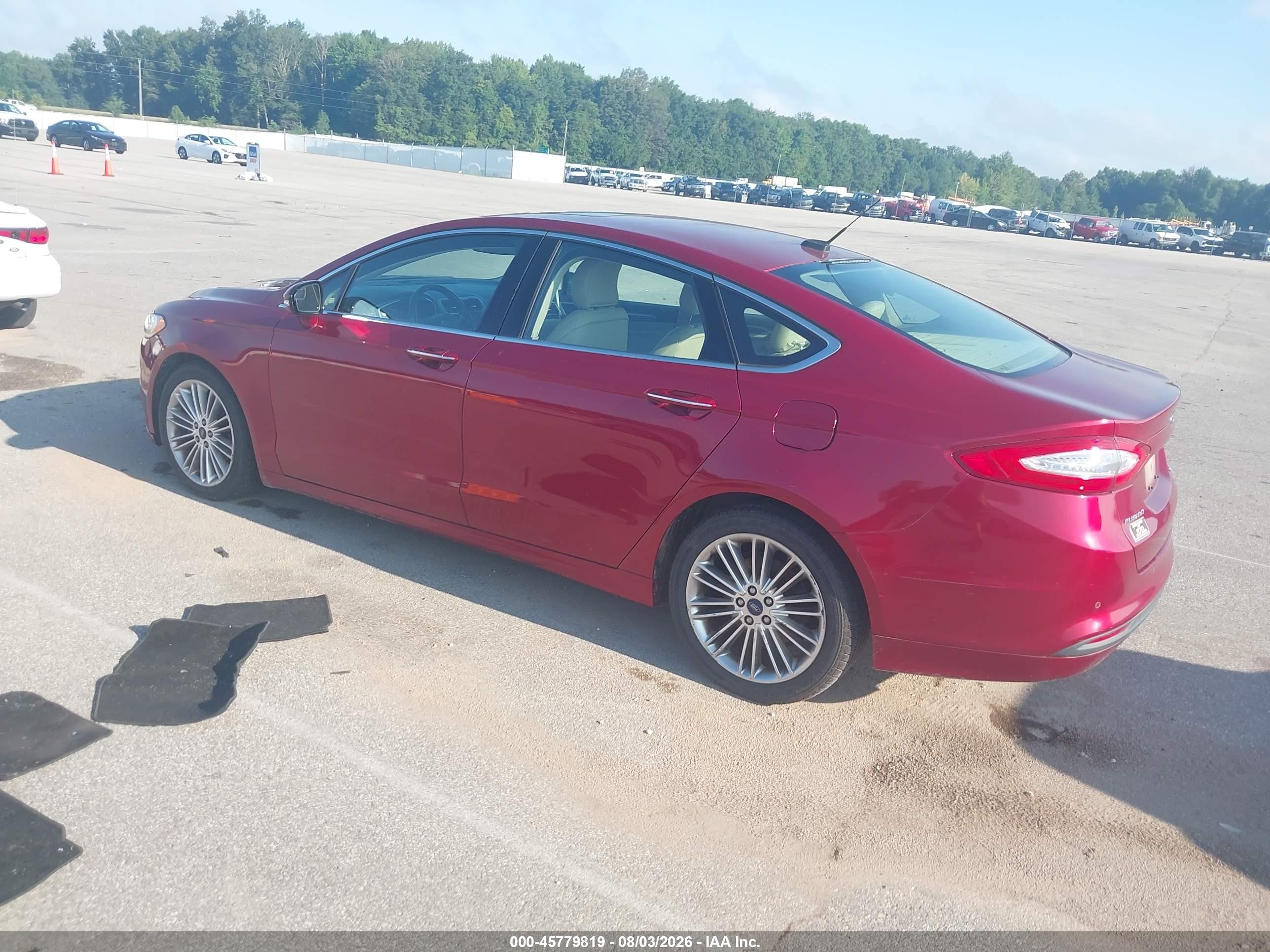 2016 Ford Fusion Se Red vin: 3FA6P0HD6GR299345