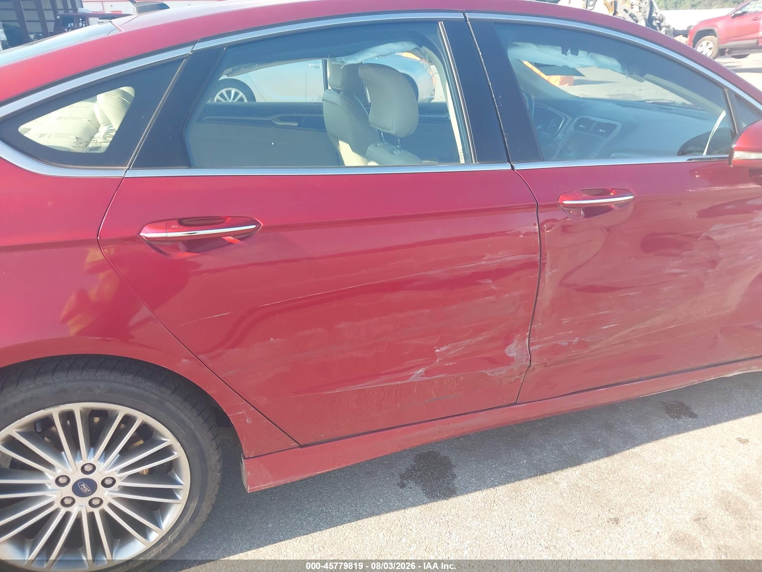 2016 Ford Fusion Se Red vin: 3FA6P0HD6GR299345