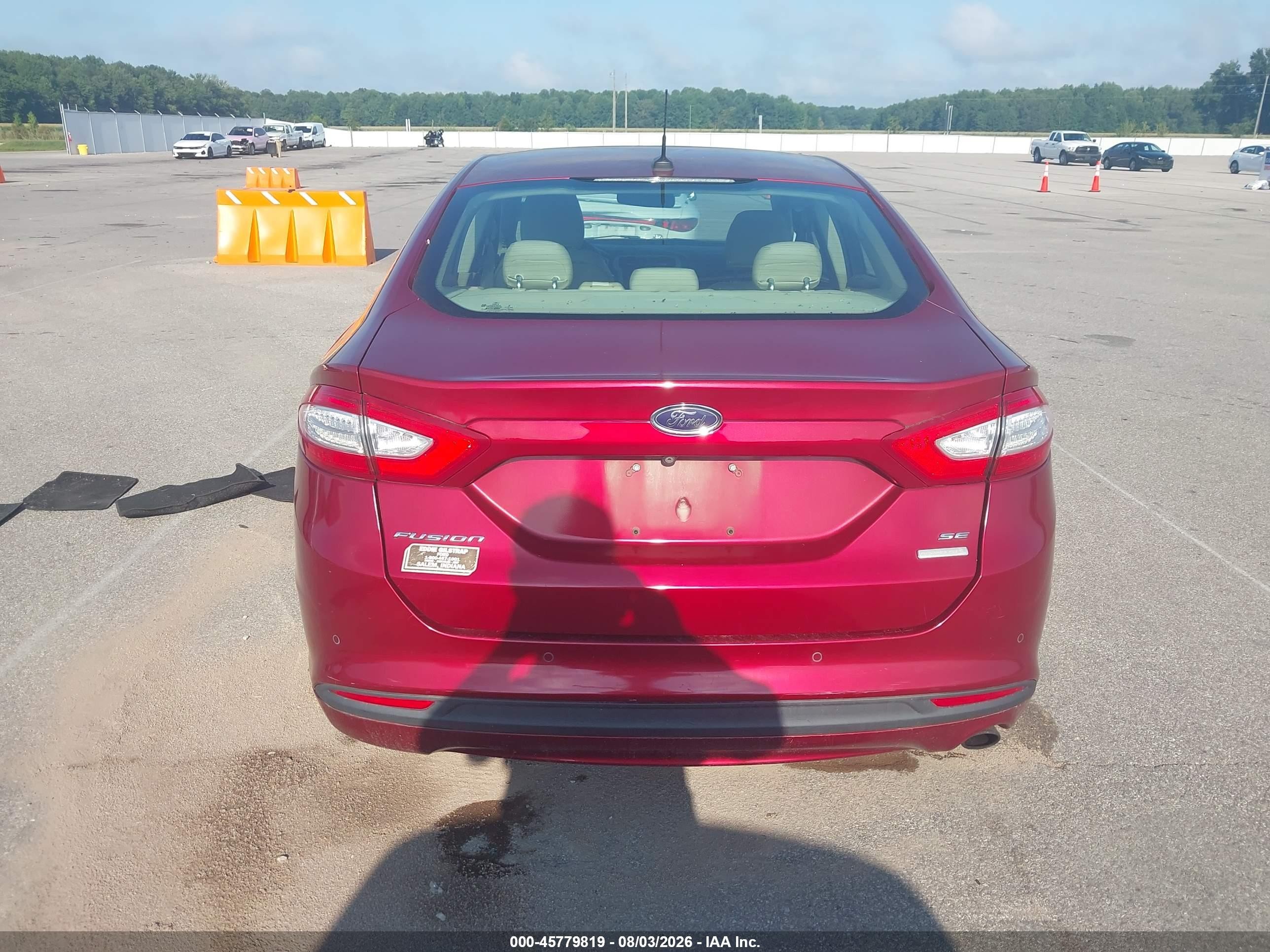 2016 Ford Fusion Se Red vin: 3FA6P0HD6GR299345