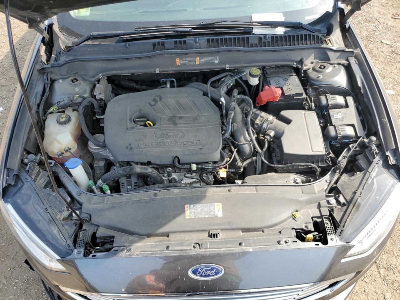 2017 Ford Fusion Se Gray vin: 3FA6P0HD6HR128676