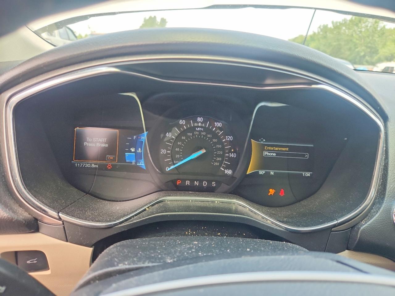 2017 Ford Fusion Se Tan vin: 3FA6P0HD6HR411580
